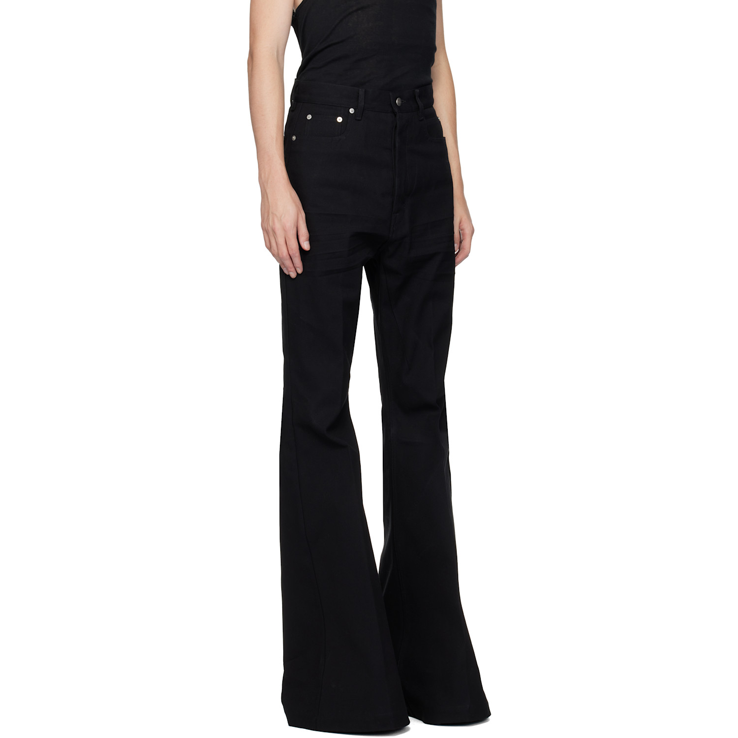 Rick Owens Black Concordians Bolan Jeans 