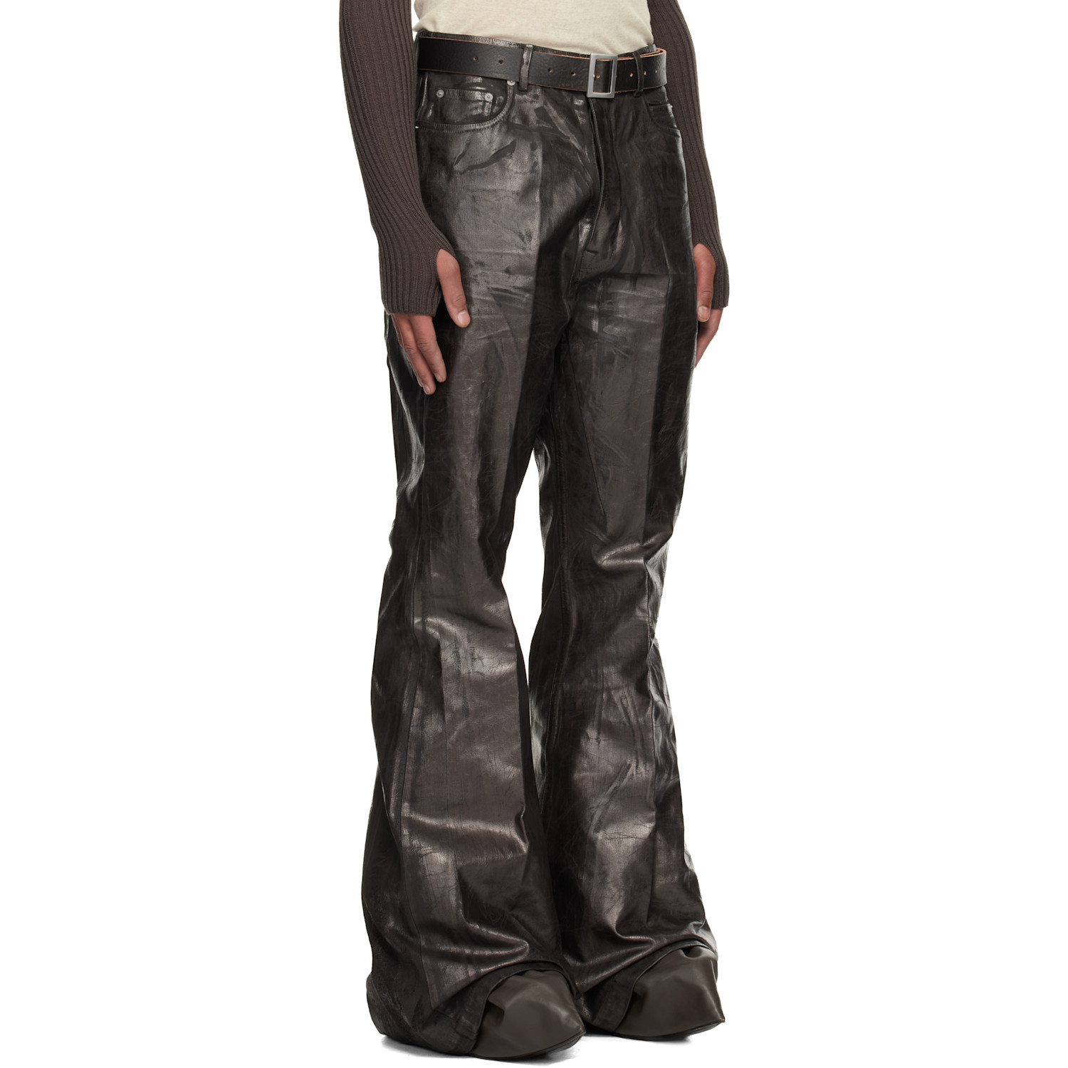  Rick Owens Black Concordians Bolan Jeans 