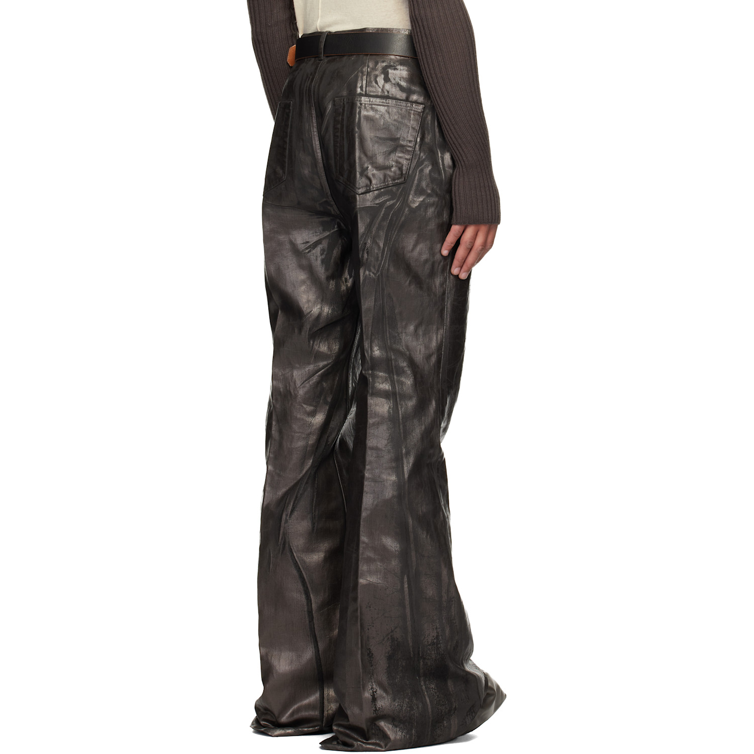  Rick Owens Black Concordians Bolan Jeans 