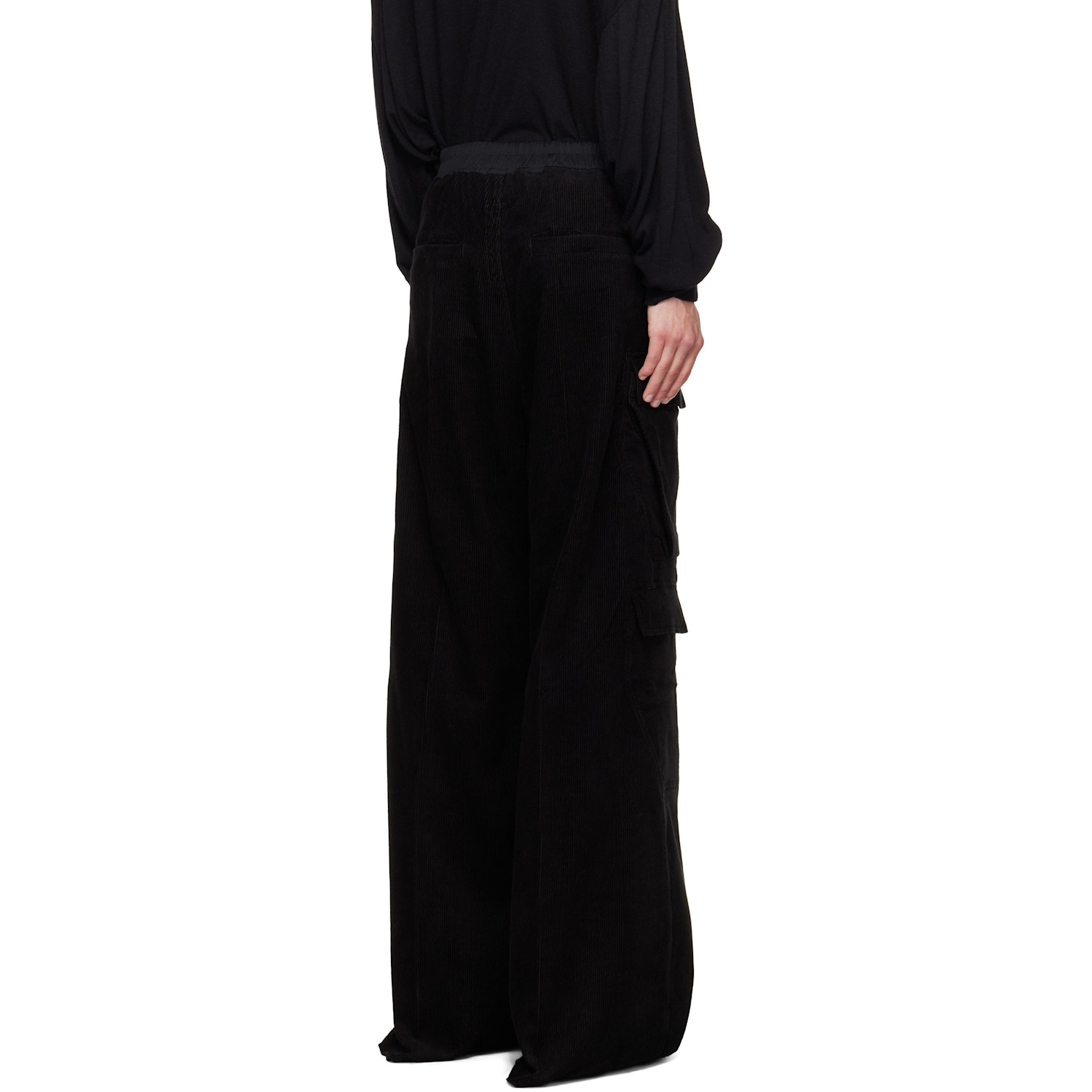  Rick Owens Black Concordians Cargobelas Cargo Pants 