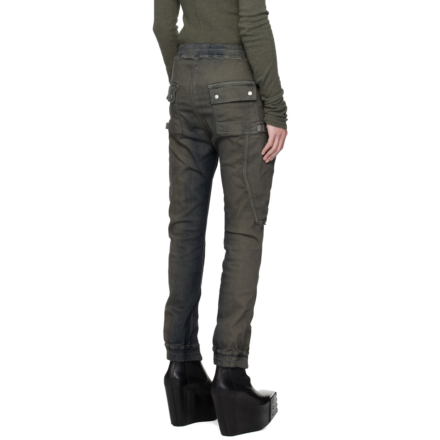  Rick Owens Gray Concordians Bauhaus Cargo Pants 