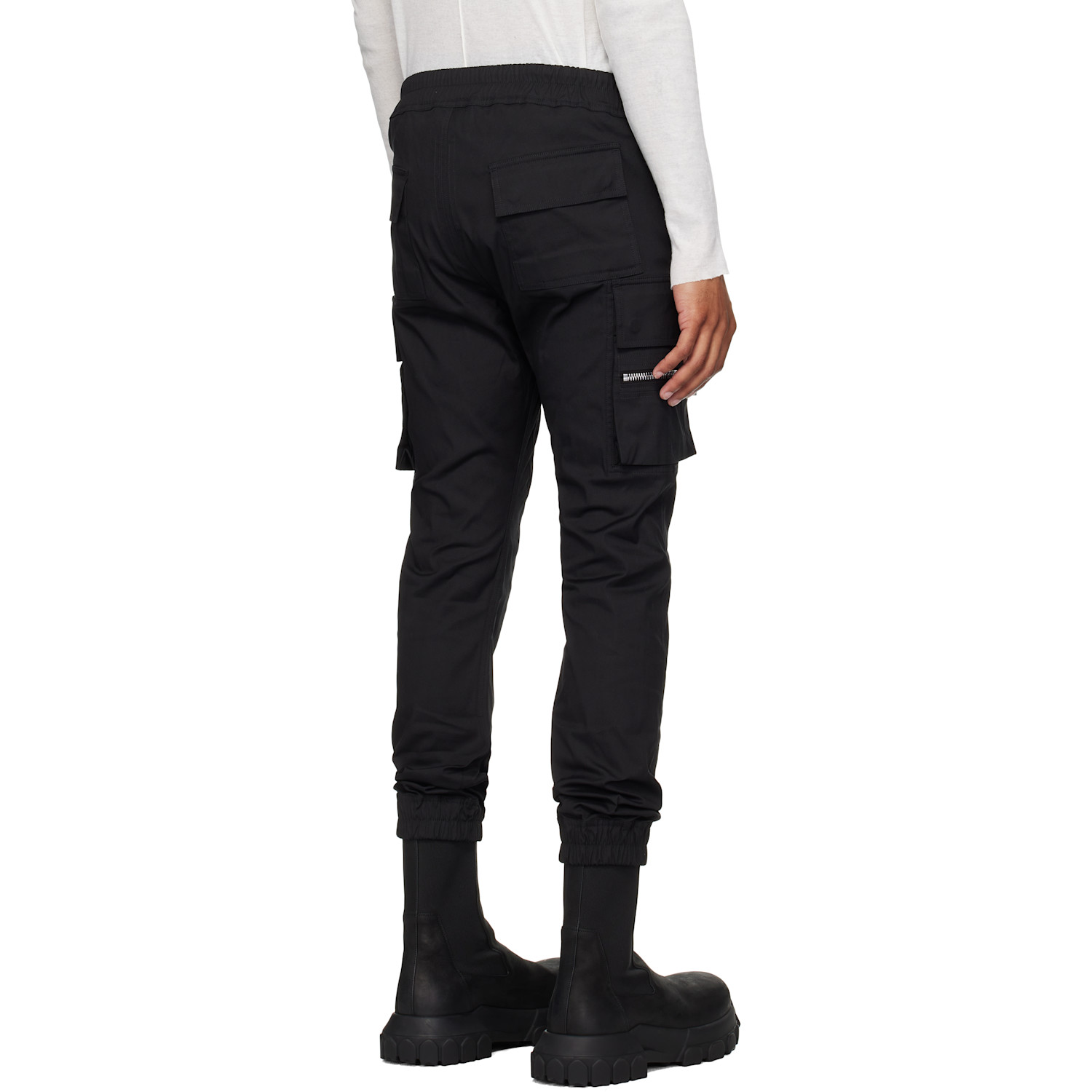  Rick Owens Black Concordians Mastodon Cargo Pants 