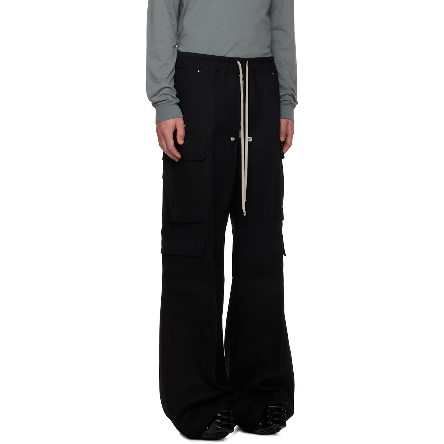  Rick Owens Black Concordians Cargobelas Cargo Pants 