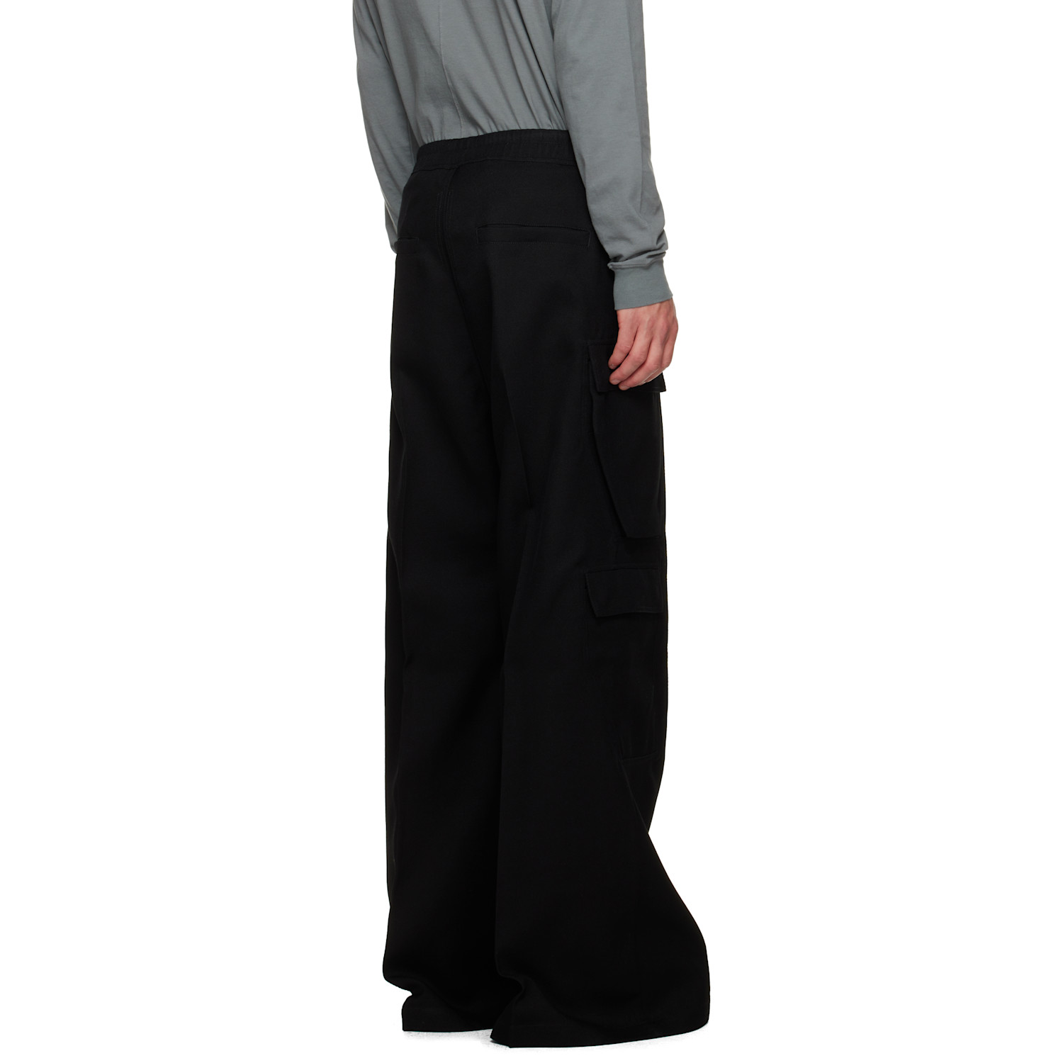  Rick Owens Black Concordians Cargobelas Cargo Pants 