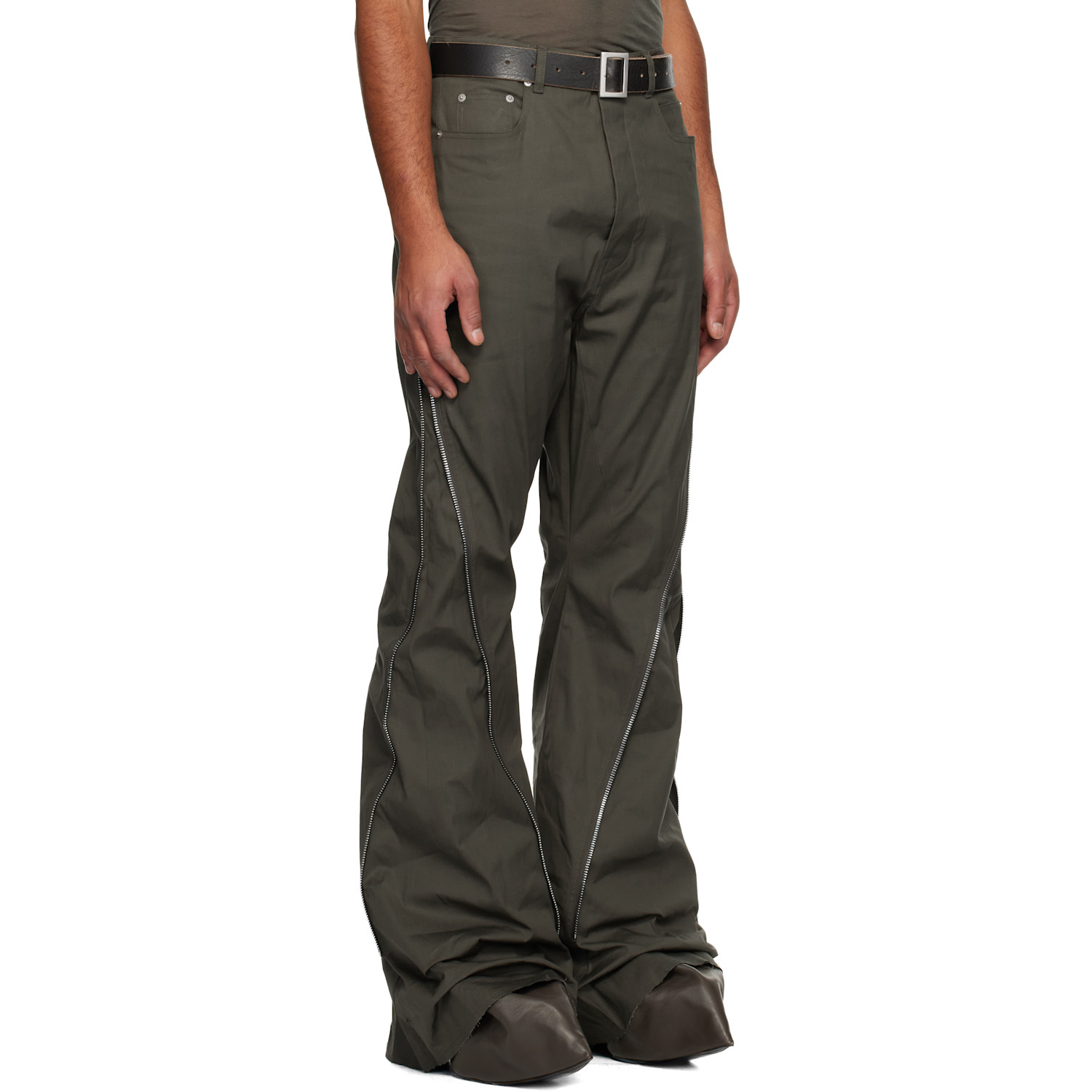  Rick Owens Khaki Bolan Bootcut Trousers 