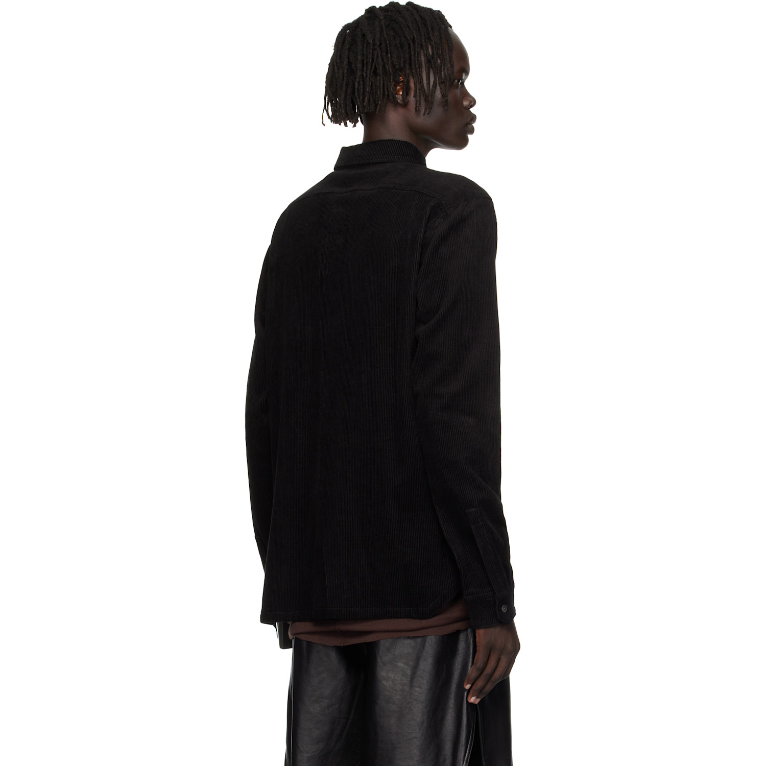  Rick Owens Black Concordians Work Shirt 
