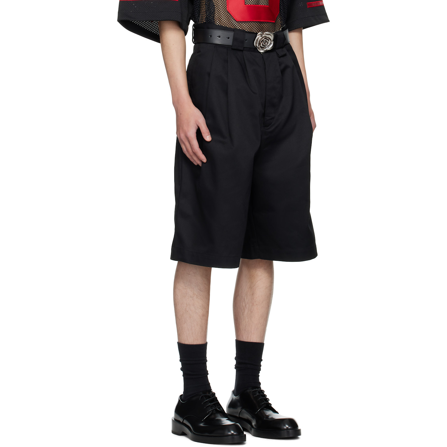  Willy Chavarria Black Borracho Shorts 