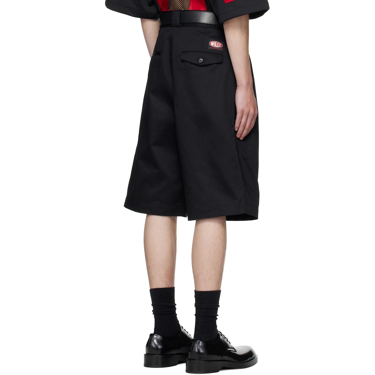 Willy Chavarria Black Borracho Shorts 