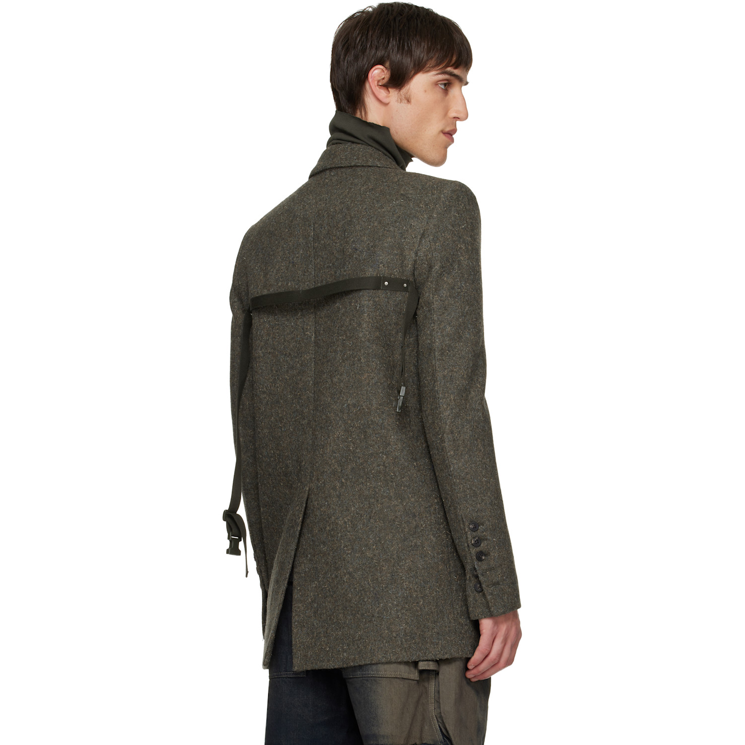  Rick Owens Khaki Concordians Runway Concordian Blazer 