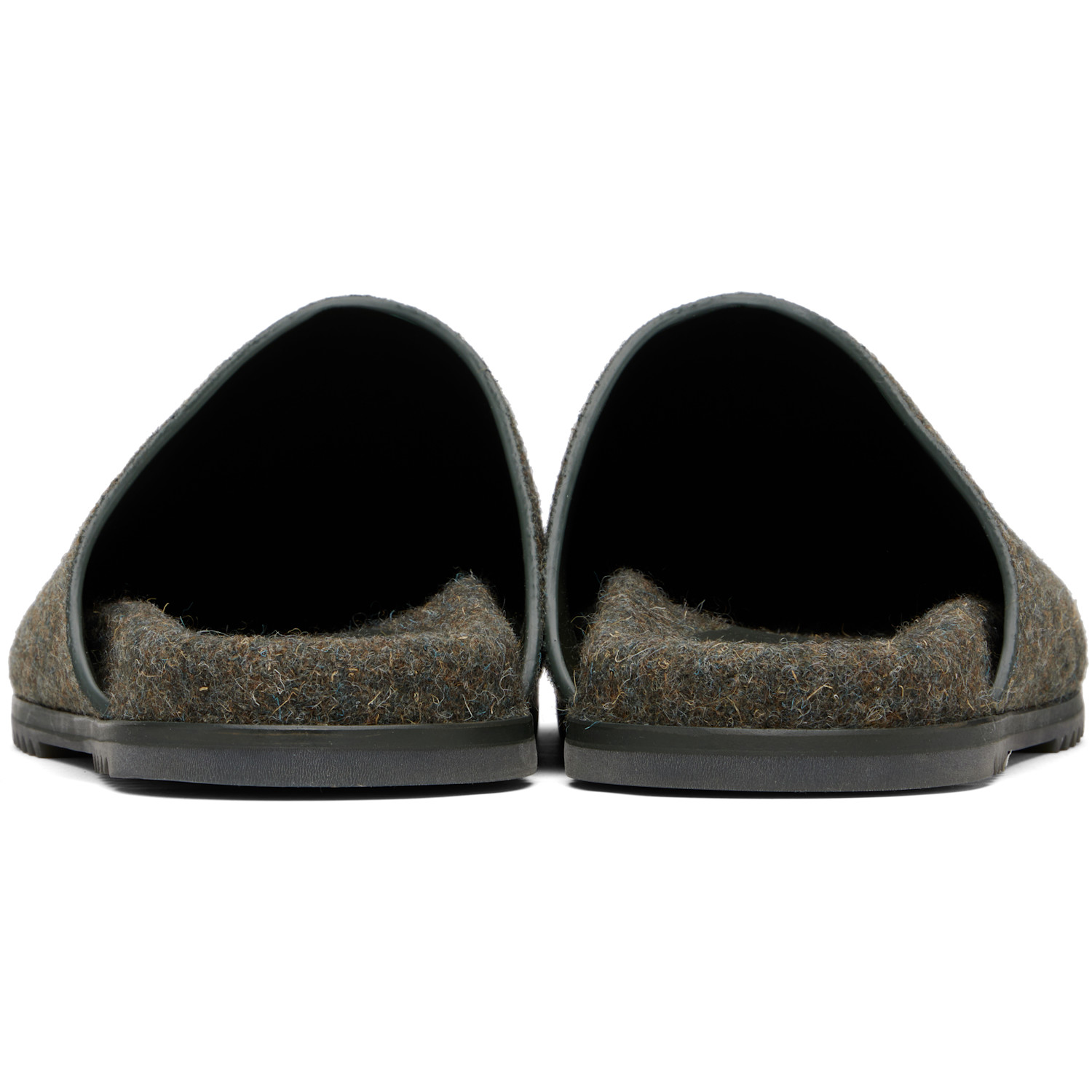  Rick Owens Gray Concordians Granola Mule Loafers 