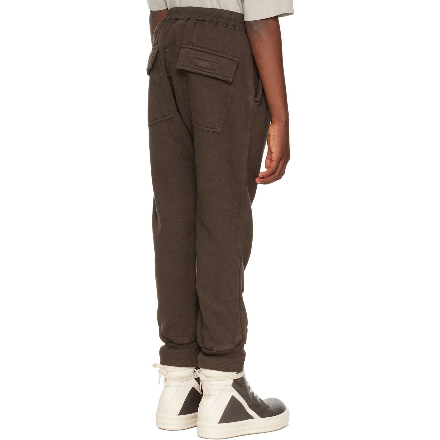  Rick Owens Big Kids Gray Concordians Drawstring Lounge Pants 