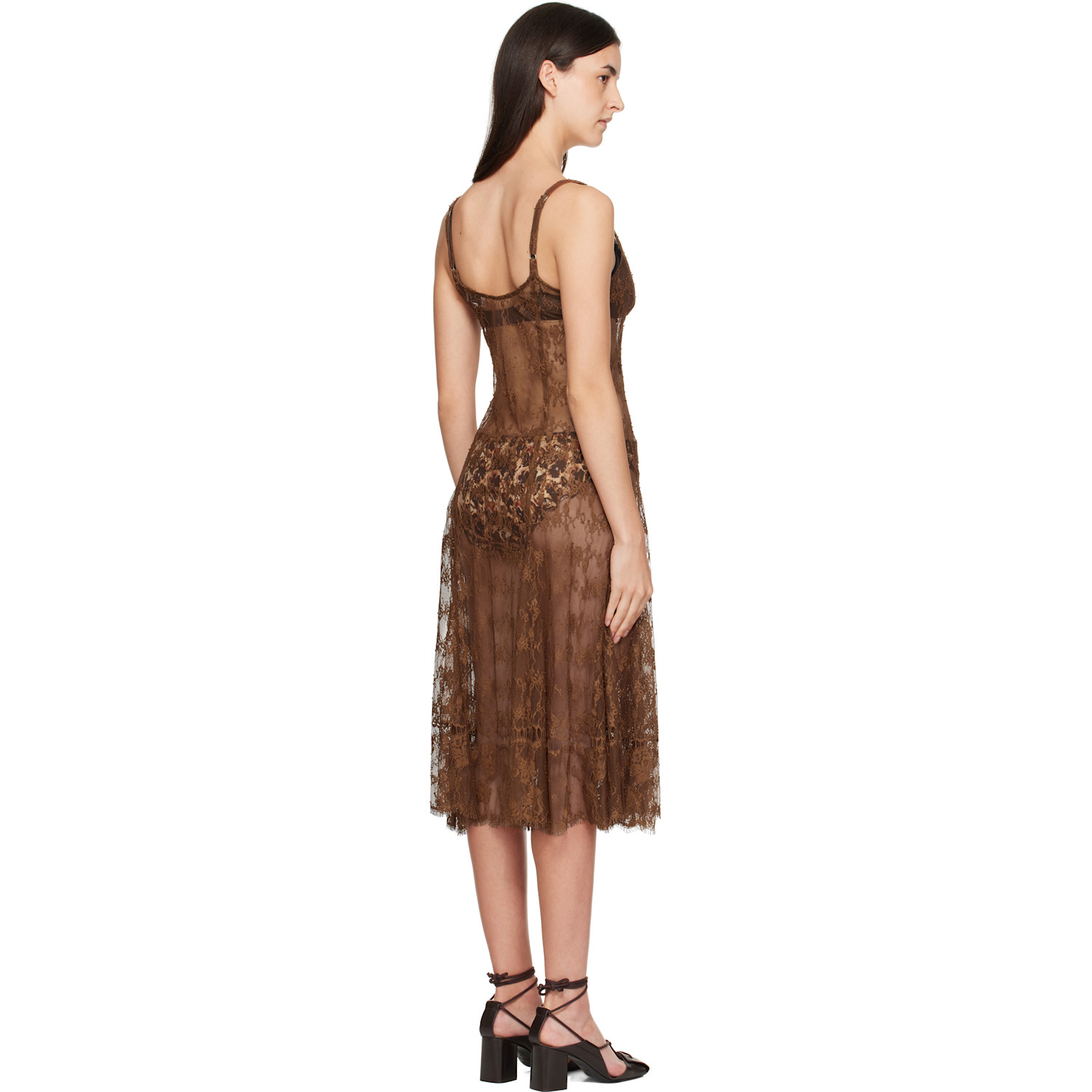 Collina Strada Brown Pamela Maxi Dress 