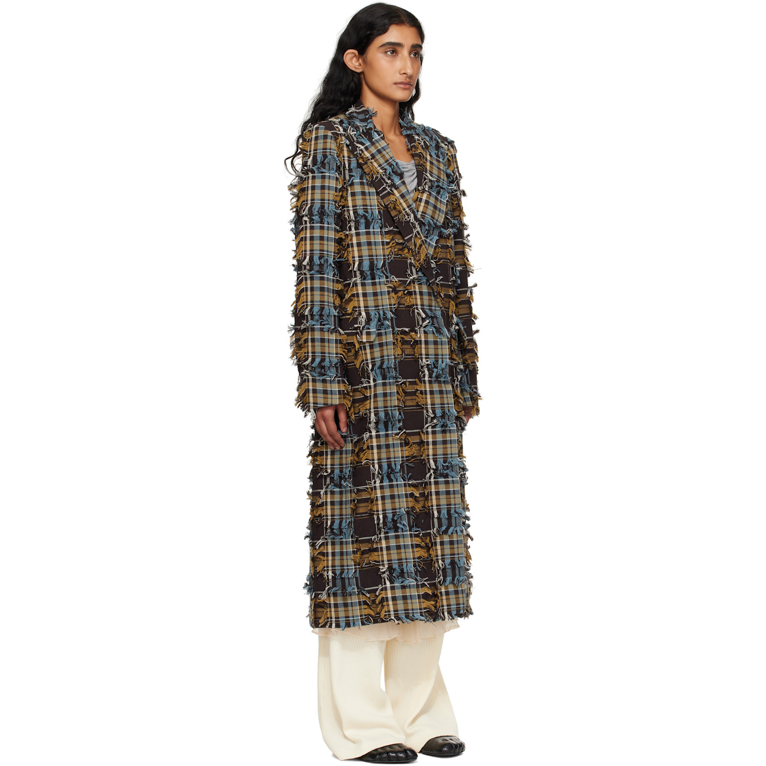  Collina Strada Brown & Blue Wolverine Coat 