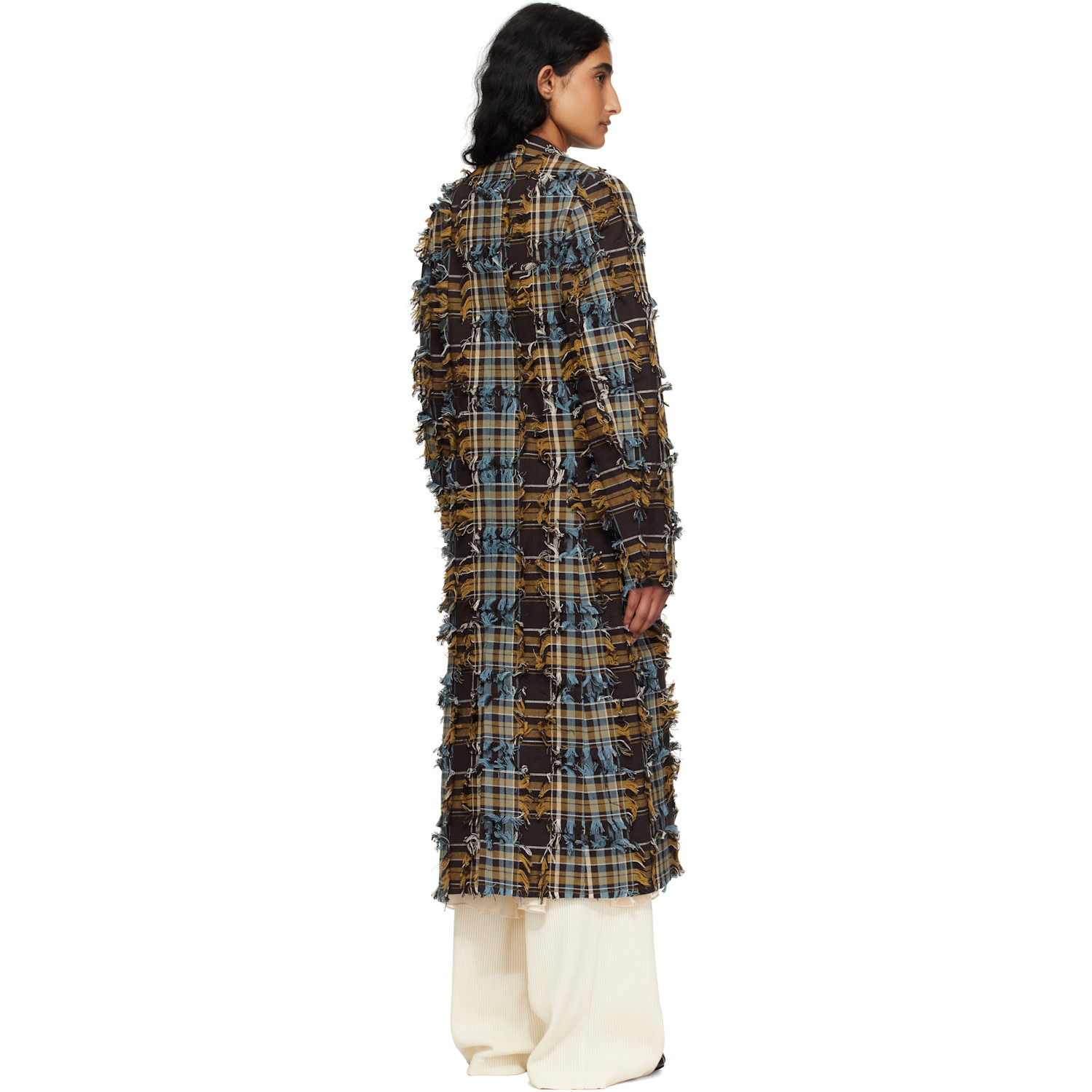  Collina Strada Brown & Blue Wolverine Coat 