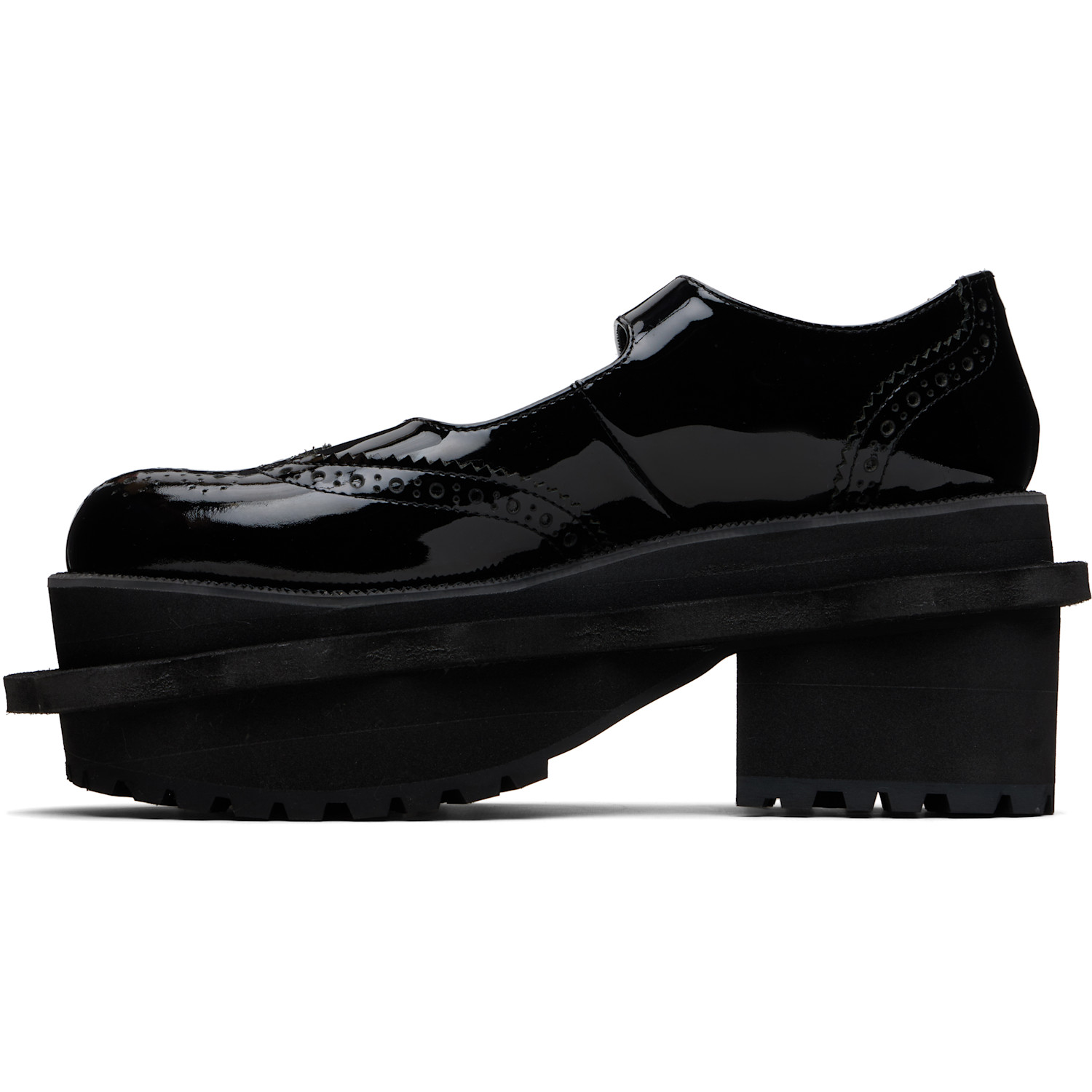  Tao Comme Des Garçons Black Platform Ballerina Flats 