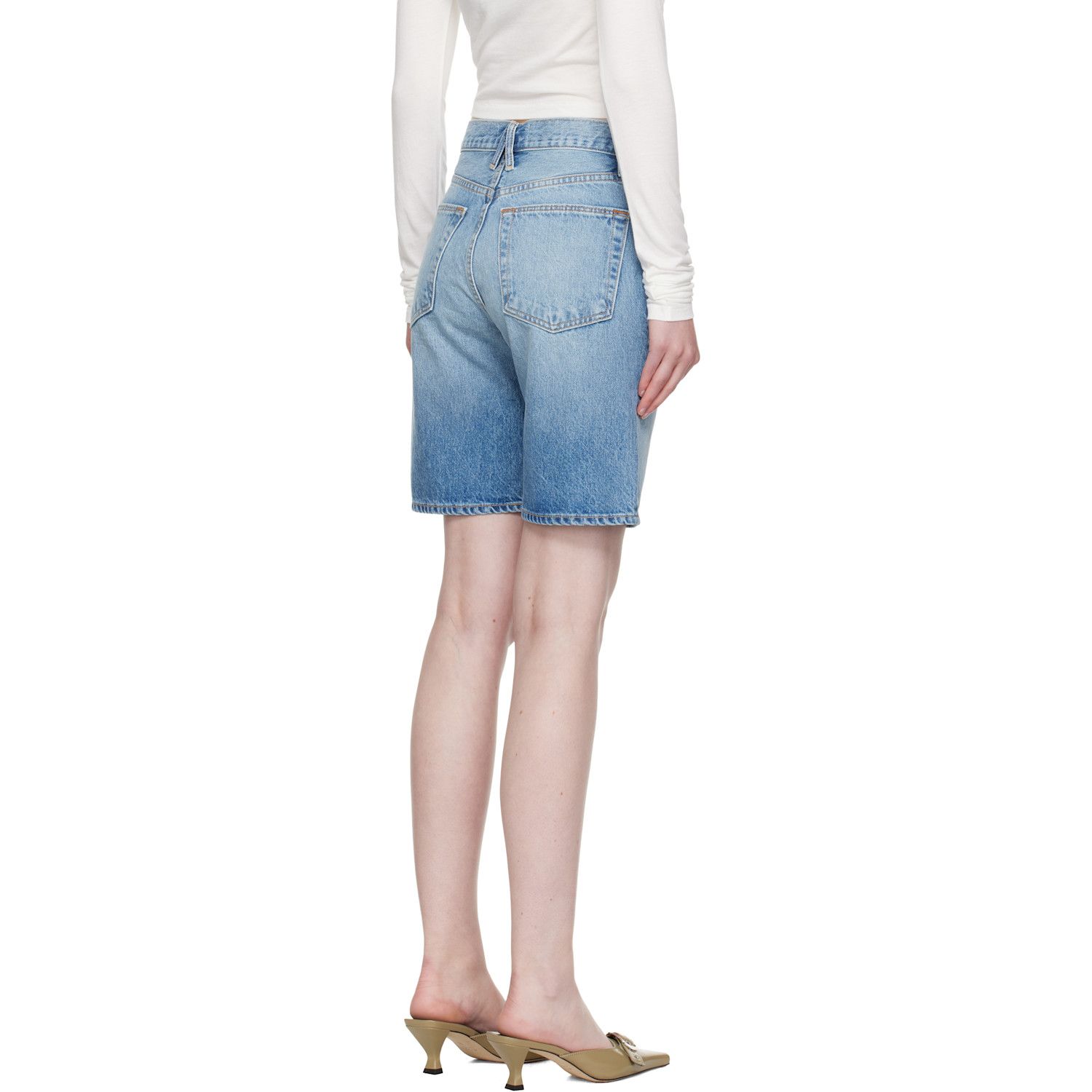  Slvrlake Blue Bermuda Denim Shorts 