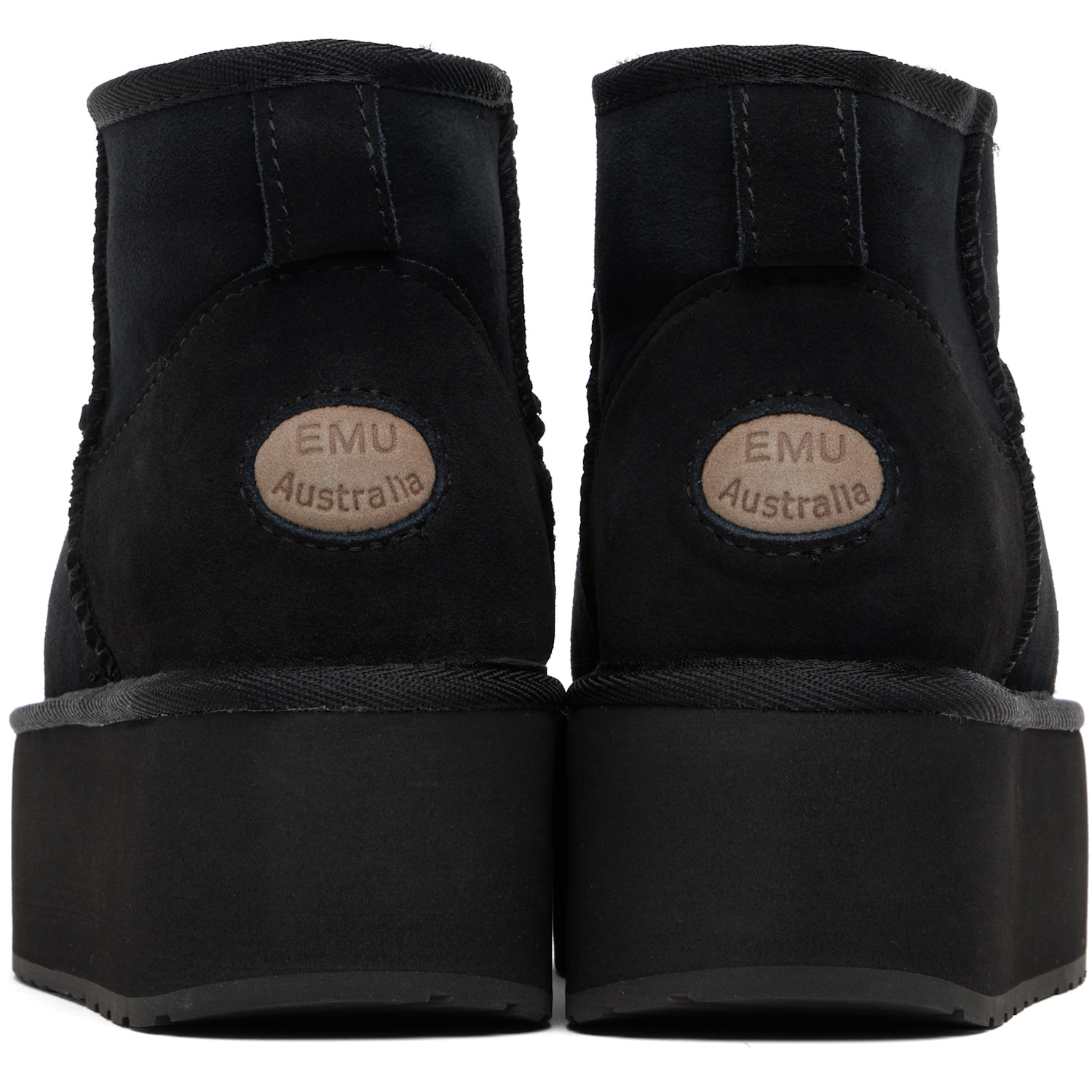  Emu Australia Black Micro Stinger Platform Boots 