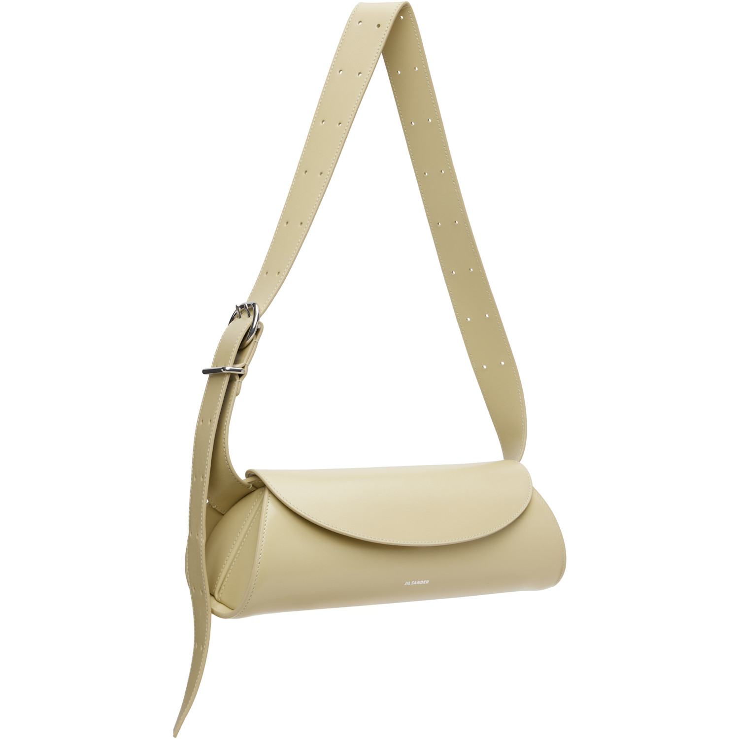 Jil Sander Beige Cannolo Small Bag 