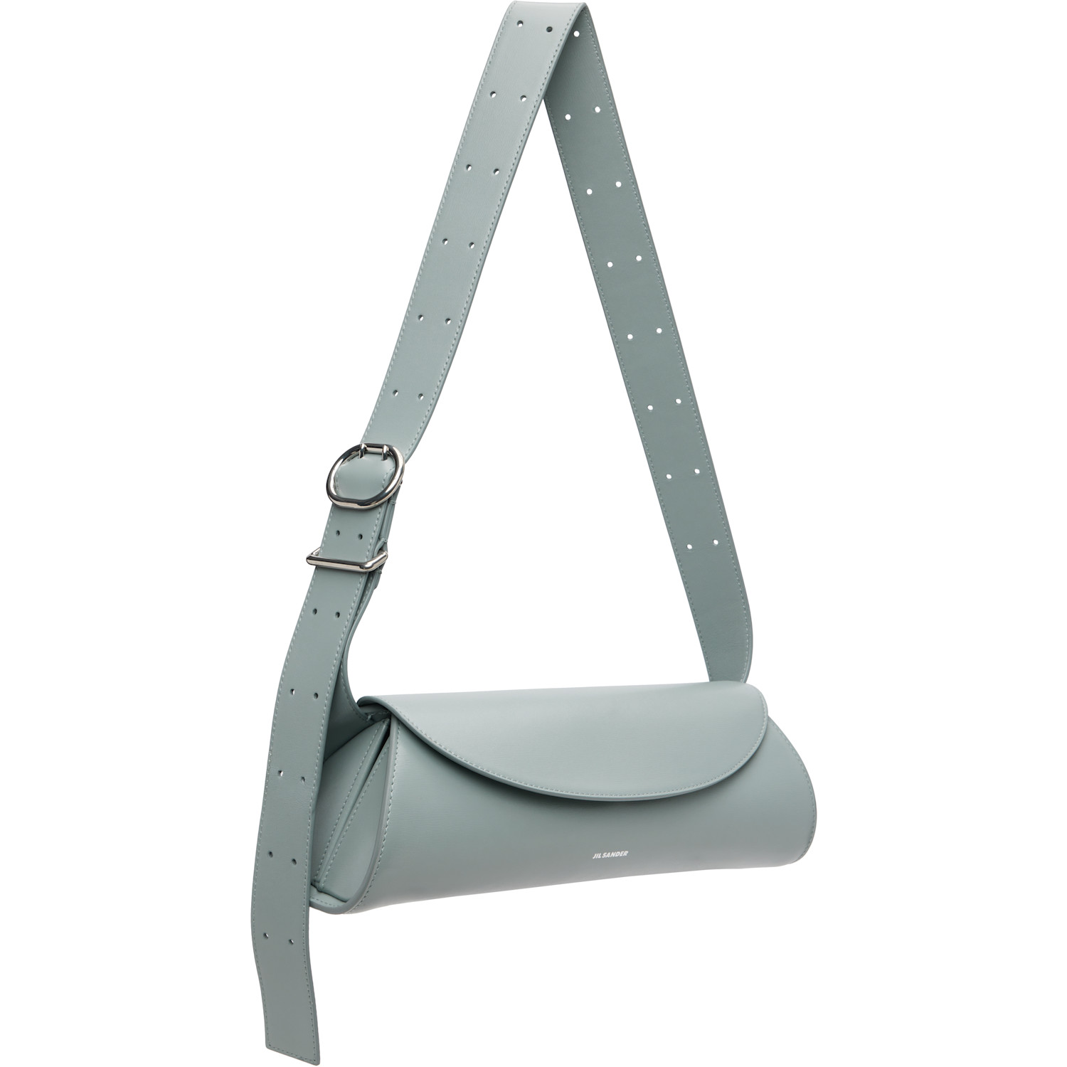  Jil Sander Gray Cannolo Small Bag 