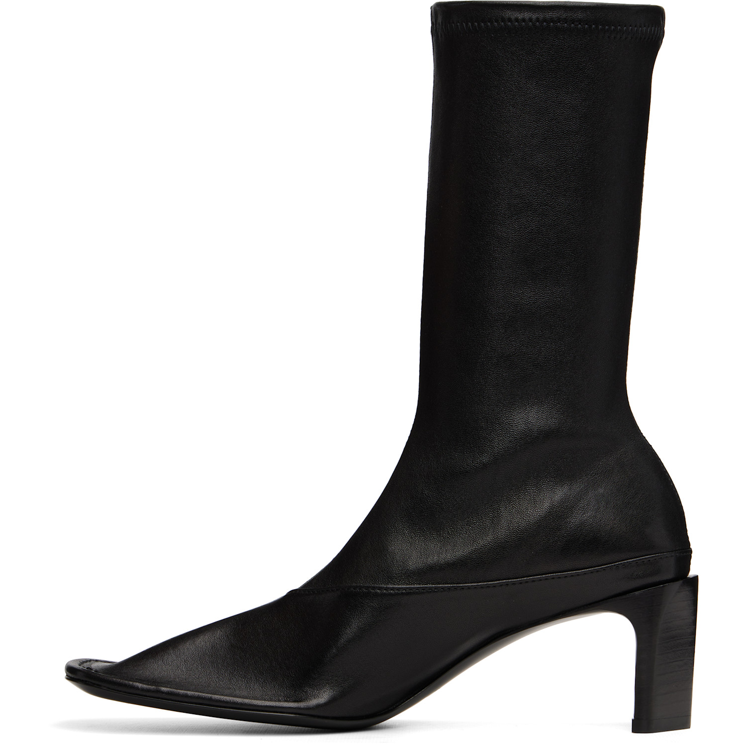  Jil Sander Black Mid-calf Boots 