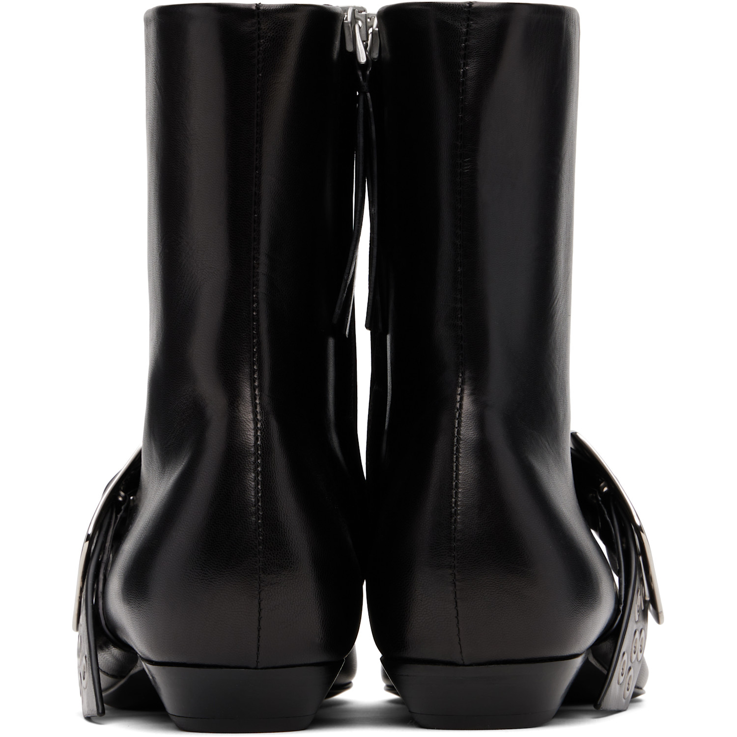  Jil Sander Black Ankle Boots 