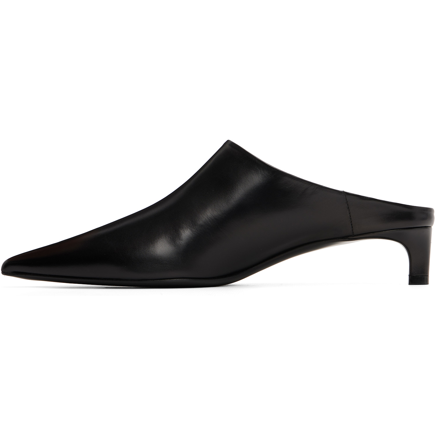  Jil Sander Black Mule Heels 