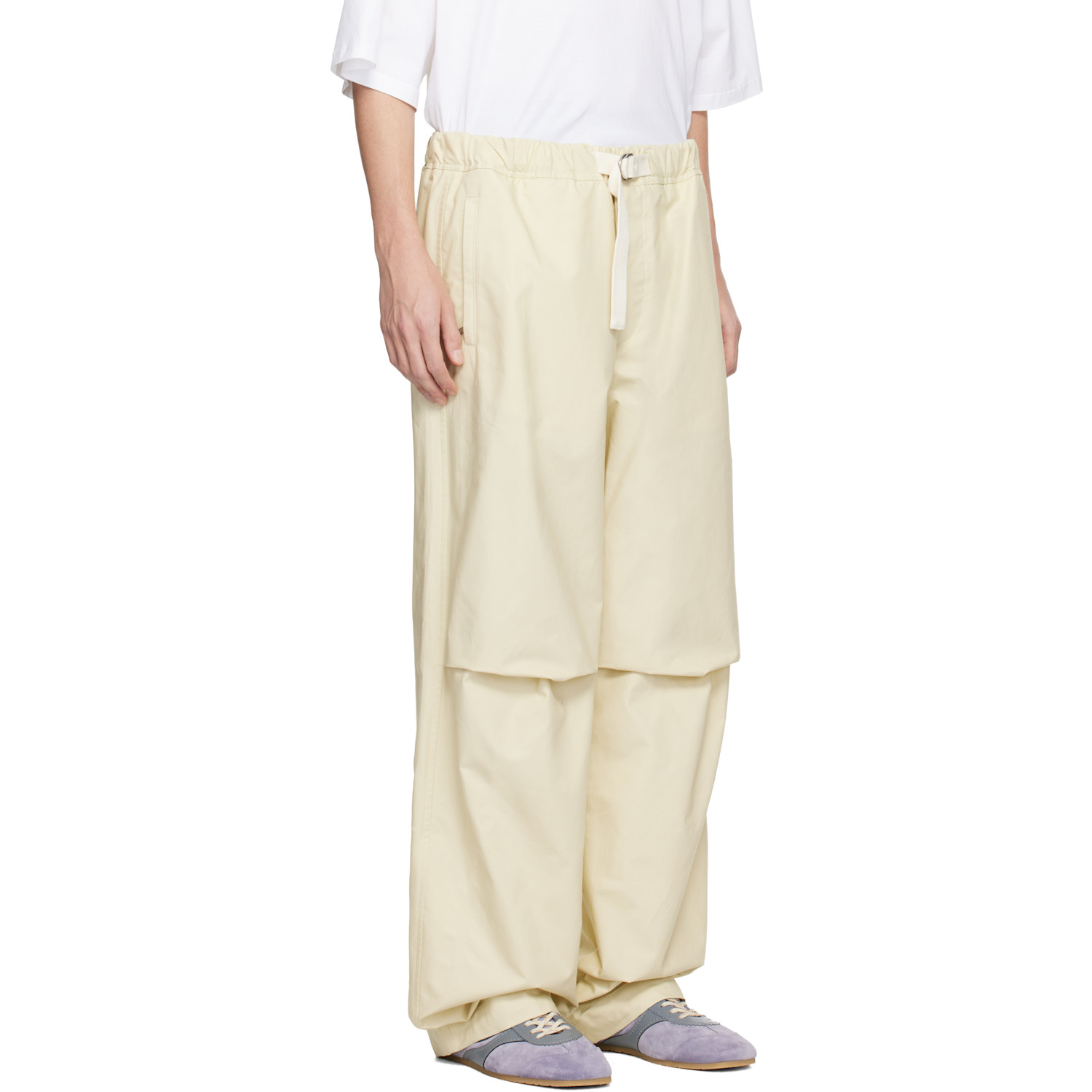  Jil Sander Off-white Cotton Trousers 
