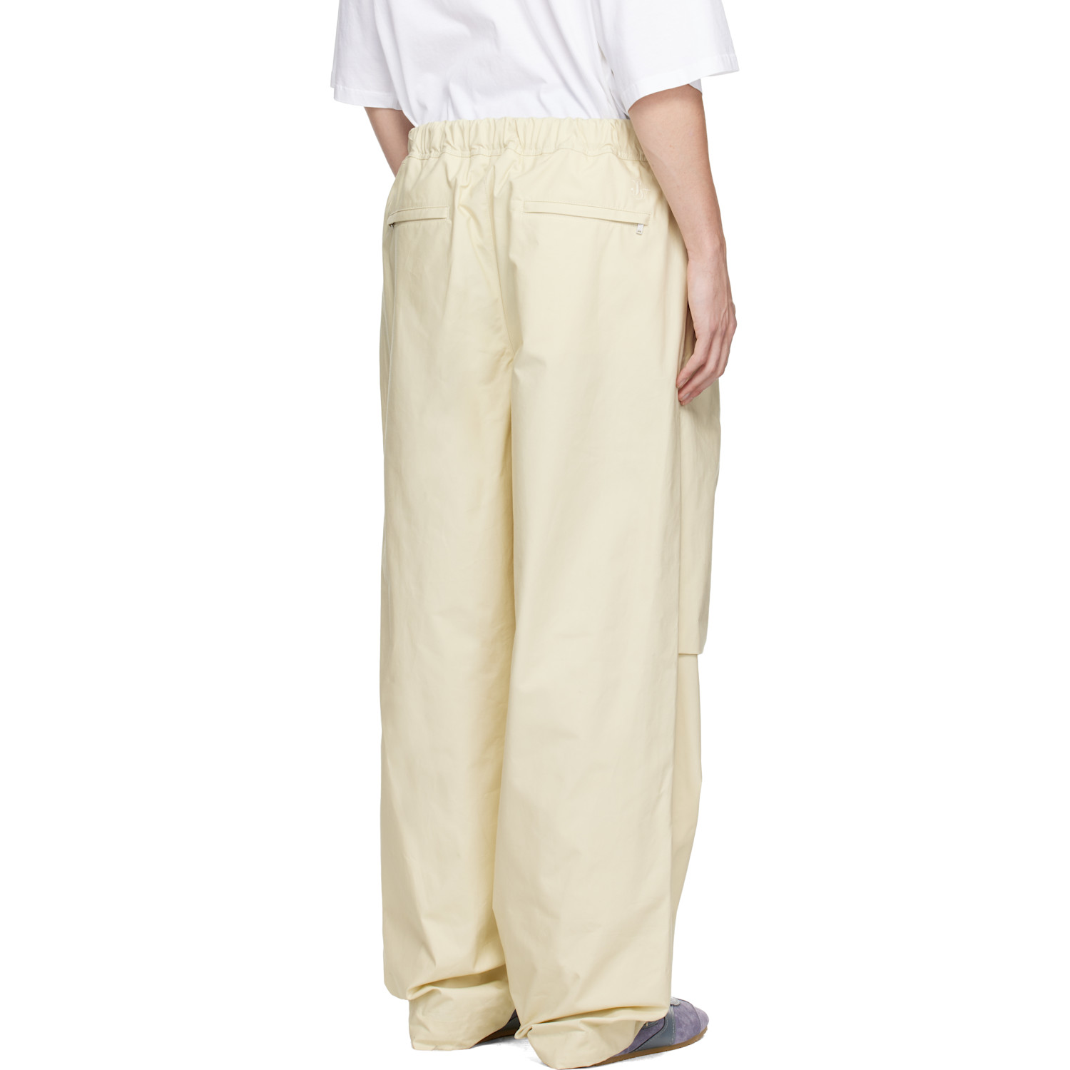  Jil Sander Off-white Cotton Trousers 