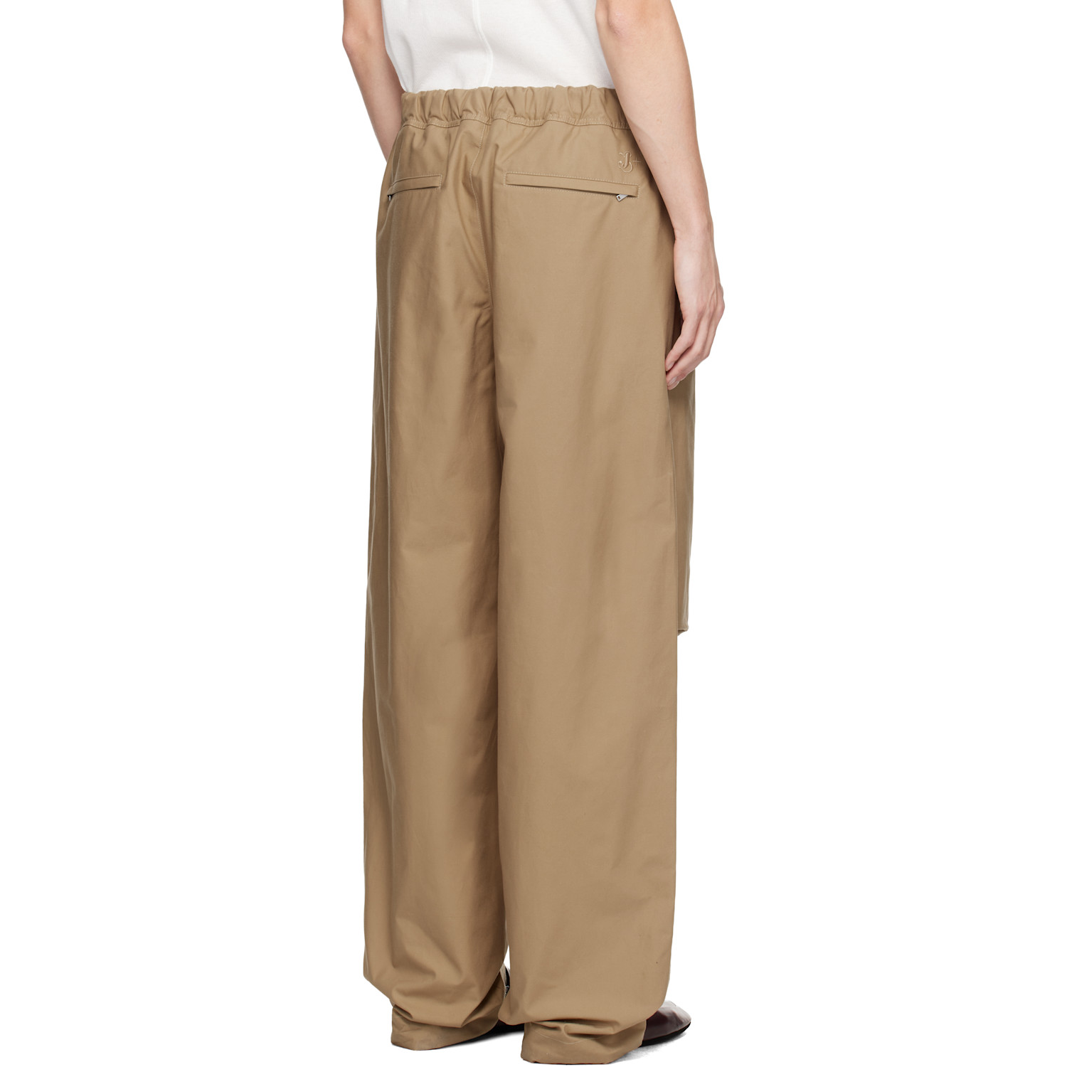  Jil Sander Beige Cotton Trousers 