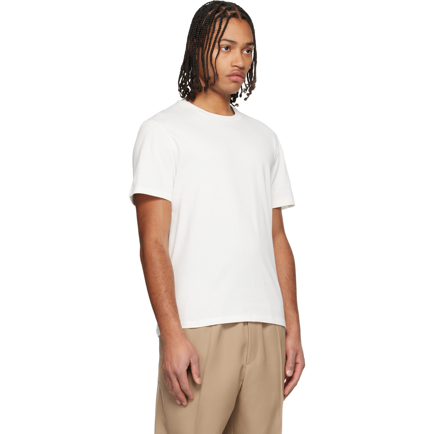  Jil Sander White Logo Patch T-shirt 
