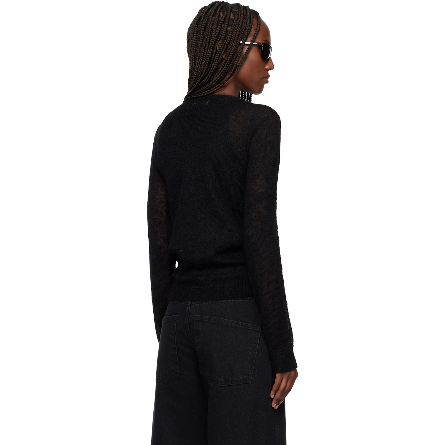  Tonywack Black Light Weight Mohair Sweater 
