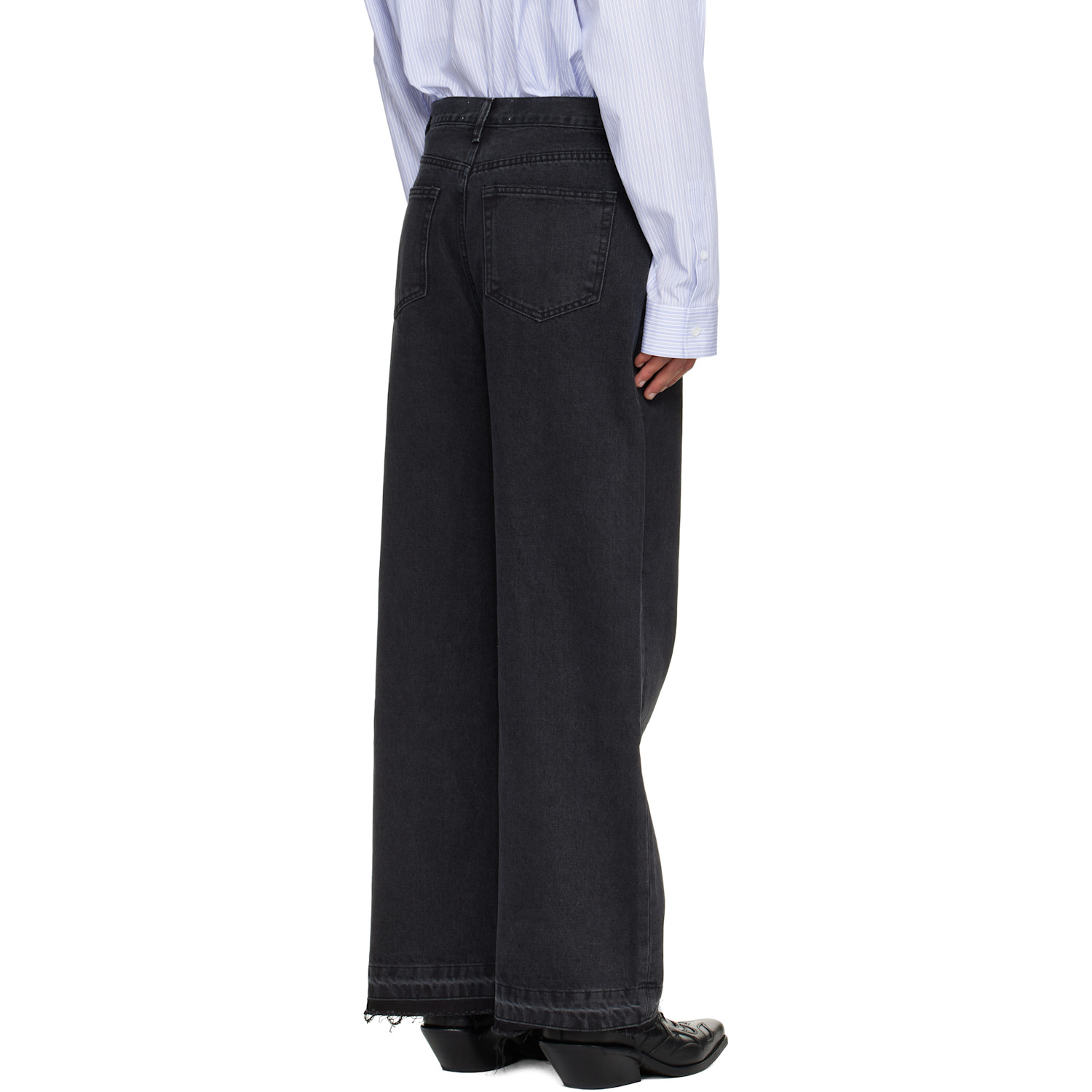  Tonywack Black Wide-leg Jeans 