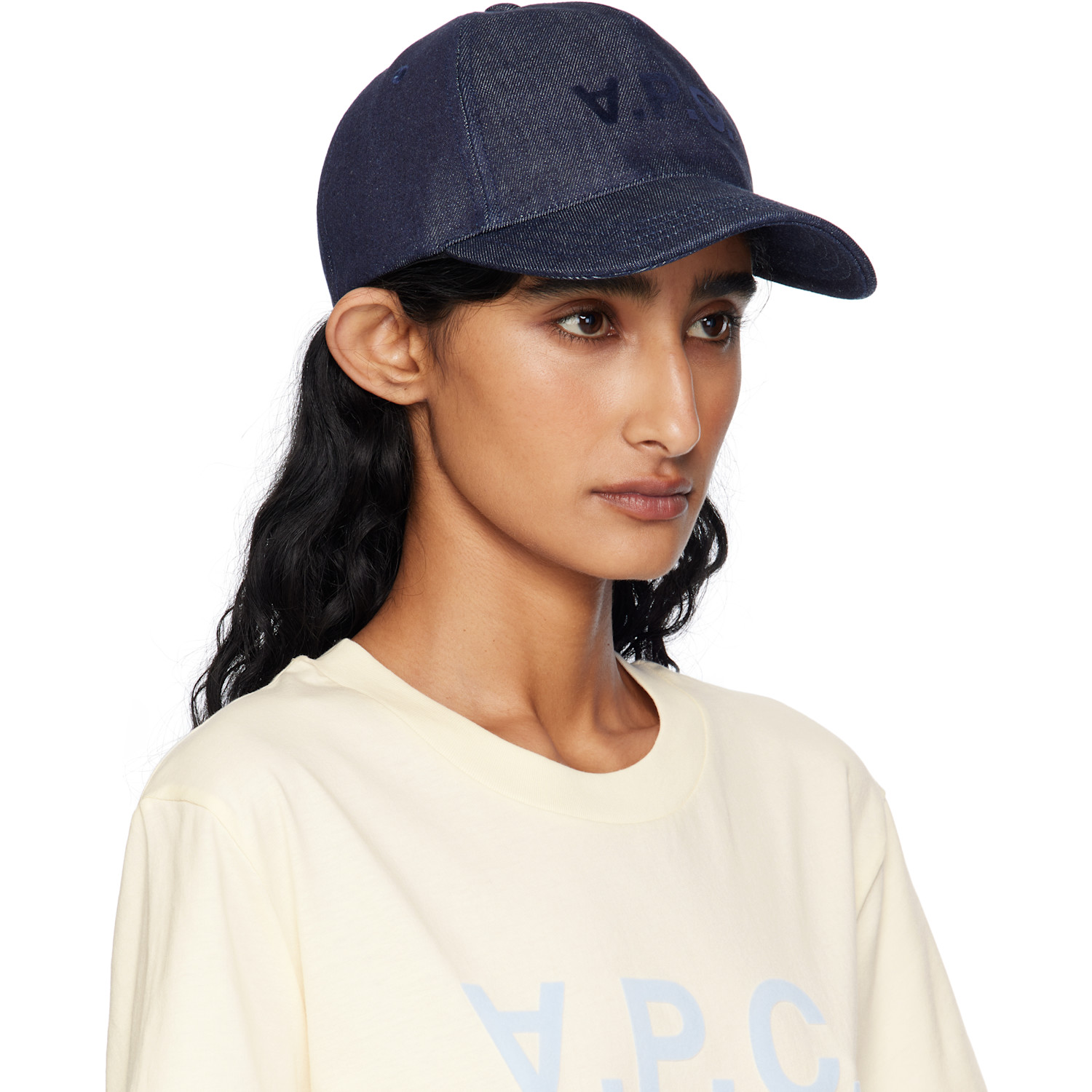  A.p.c. Navy Charlie Eden 'vpc' Cap 