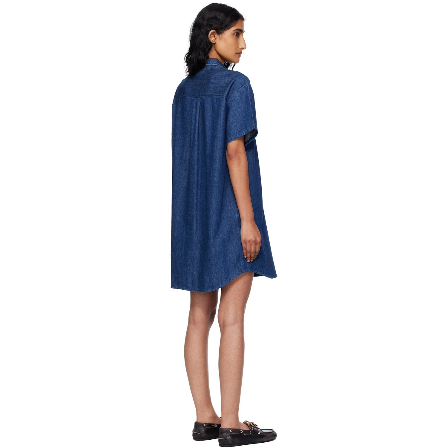 A.p.c. Navy Ary Denim Minidress 