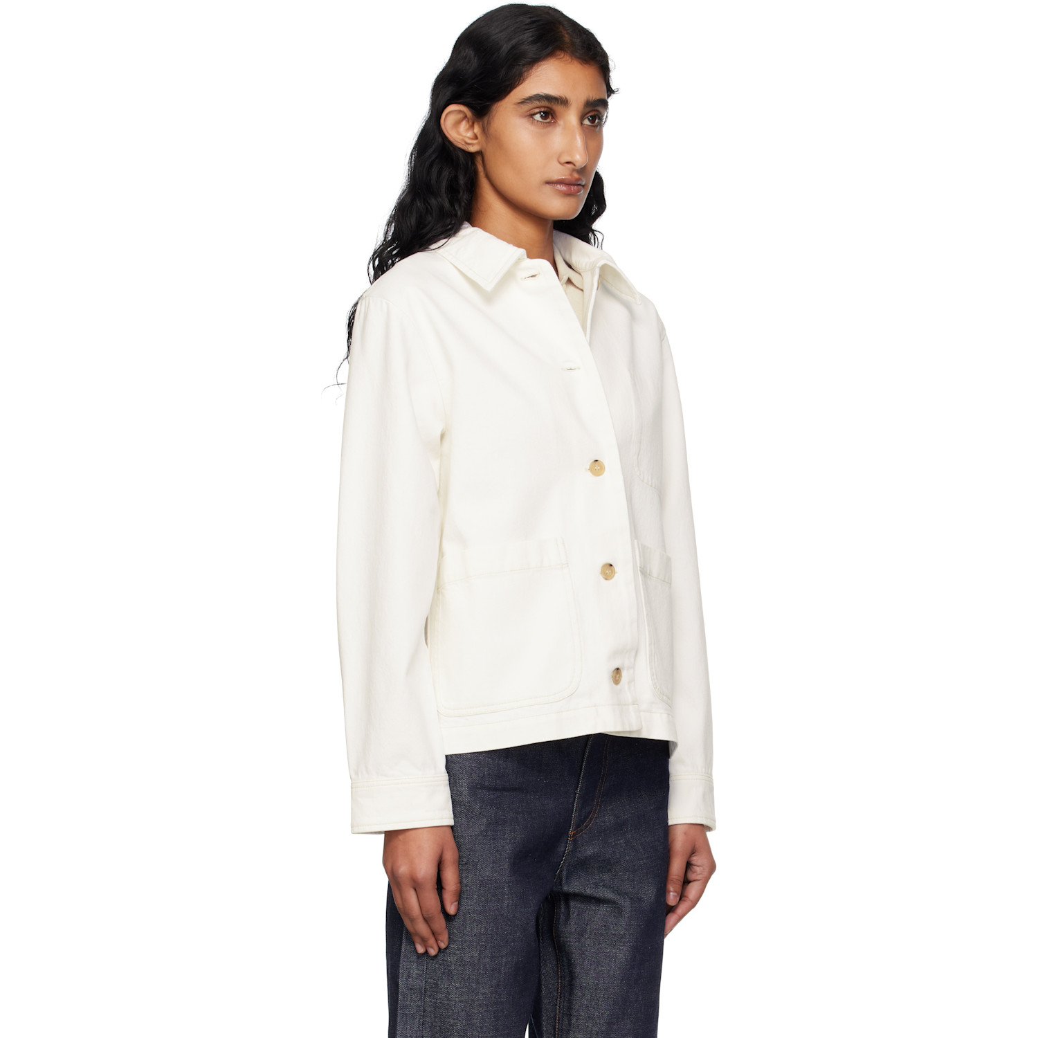  A.p.c. Off-white Nikkie Denim Jacket 