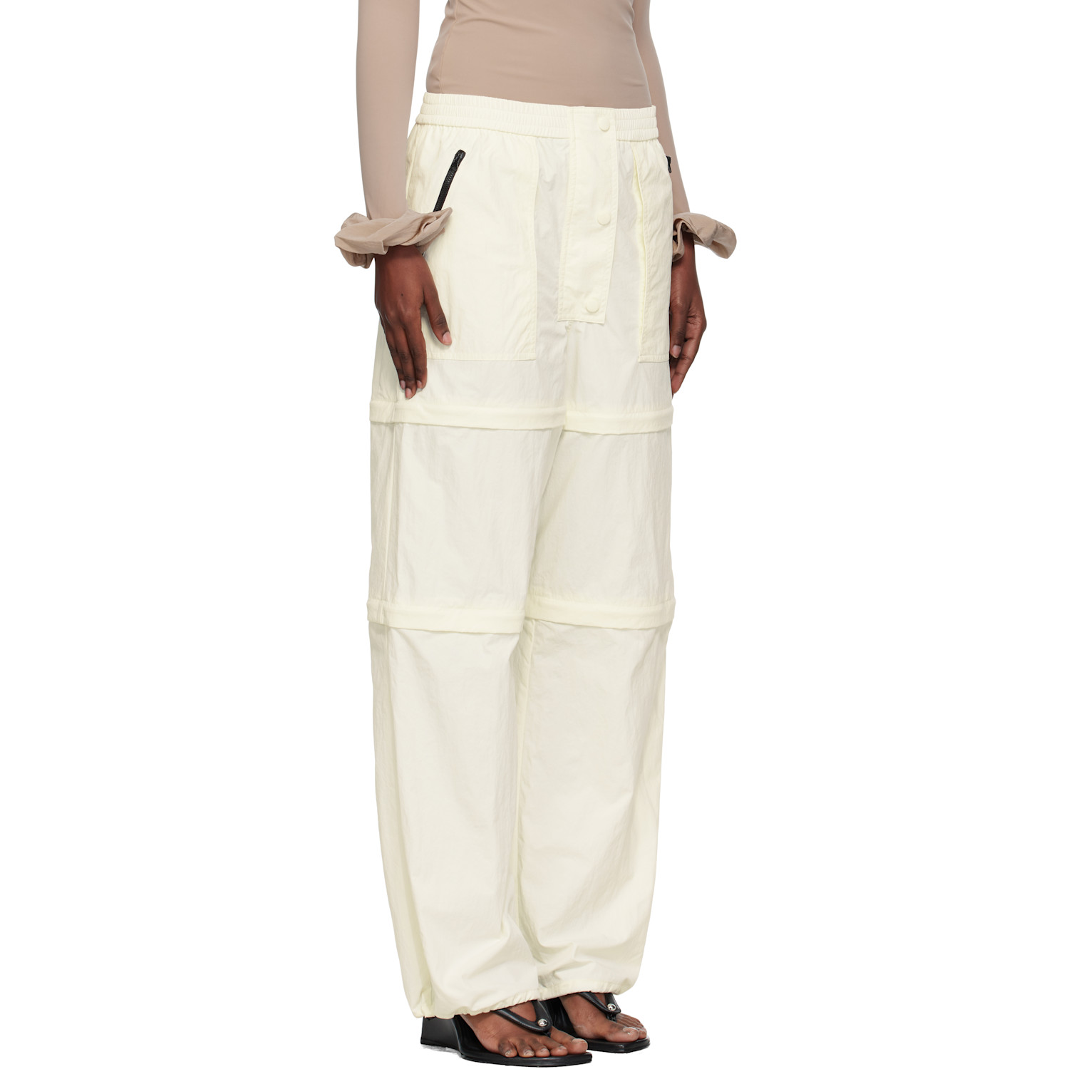  Pushbutton Off-white Three Way Detachable Trousers 