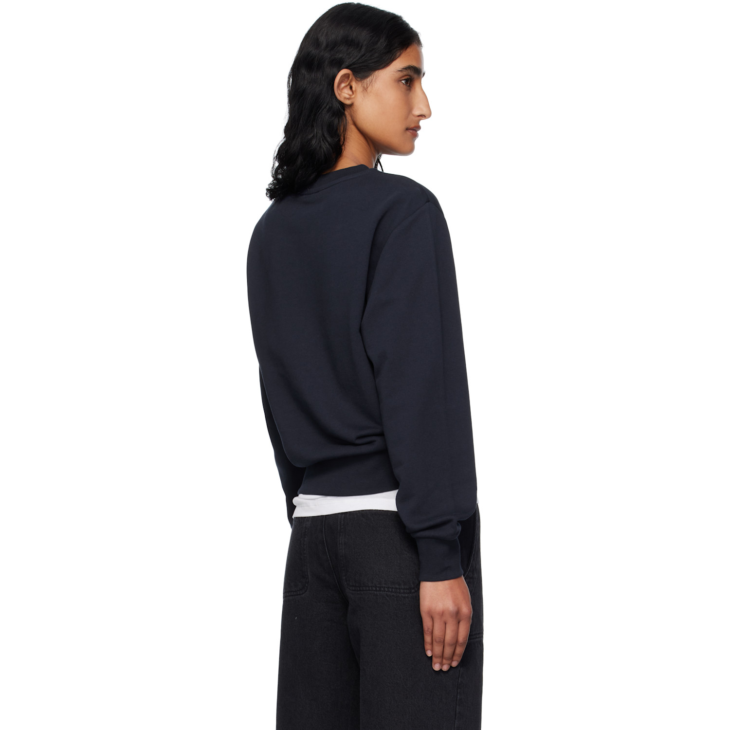  A.p.c. Navy Boxy 'rue Madame' Sweatshirt 