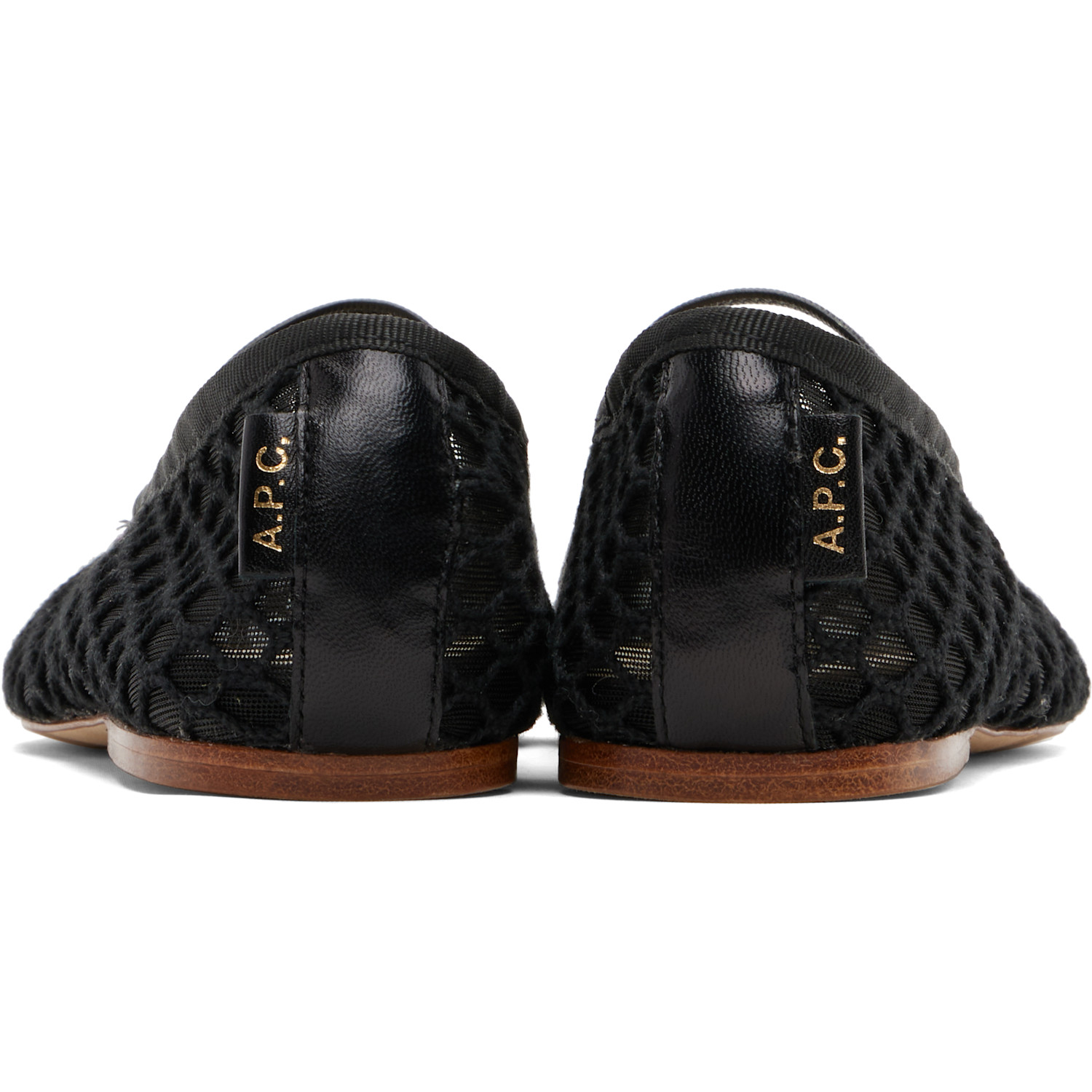  A.p.c. Black Swan Ballerina Flats 