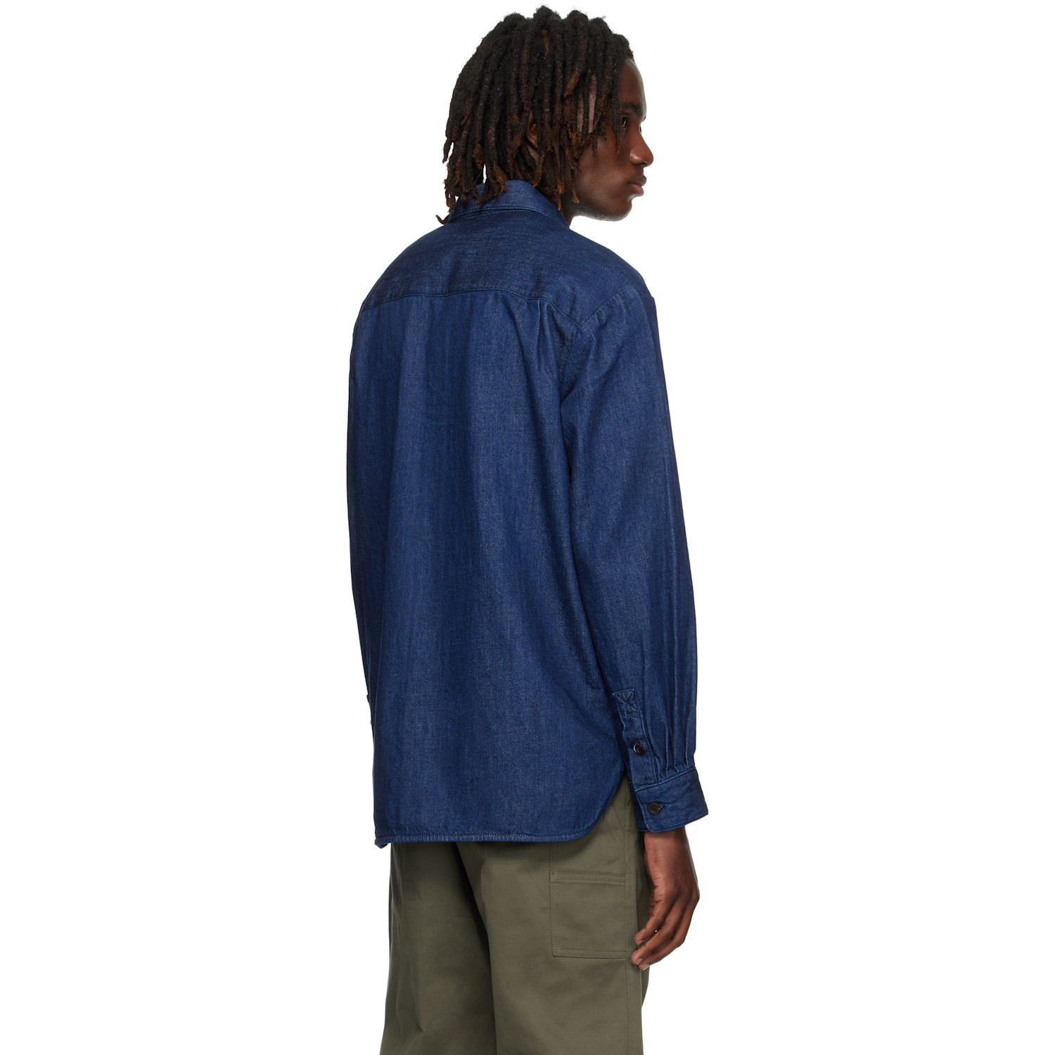  A.p.c. Navy Mathias Denim Shirt 