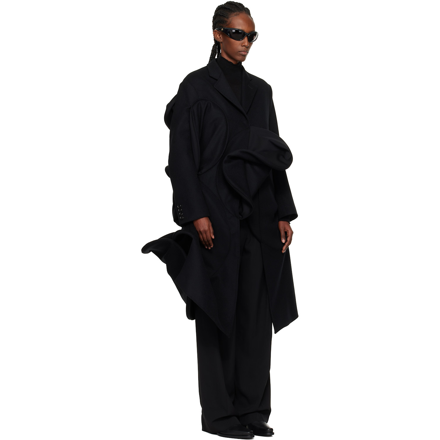  Junya Watanabe Black Structured Coat 