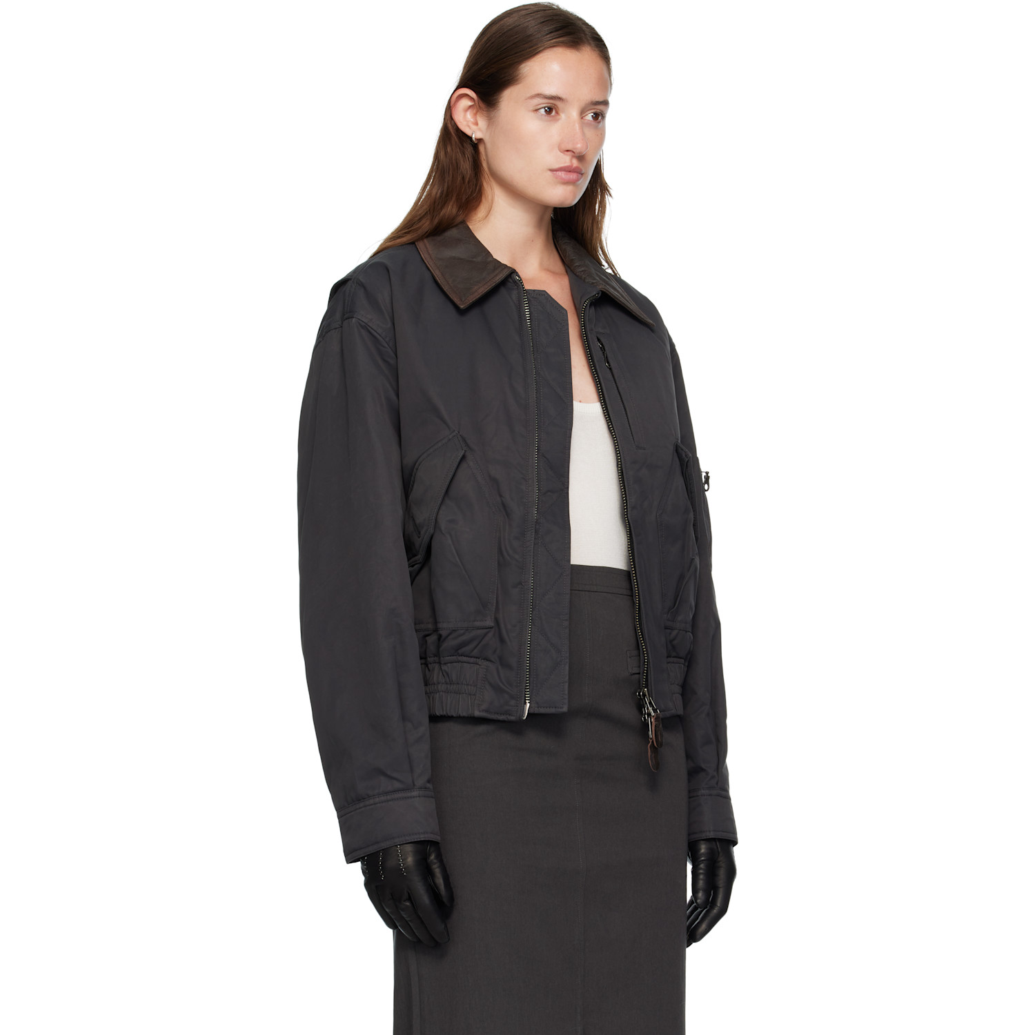  Coor Gray Mk-3 Flight Jacket 