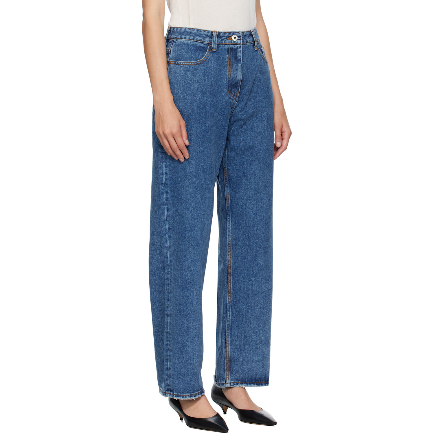  Coor Blue Relaxed Washed Jeans 