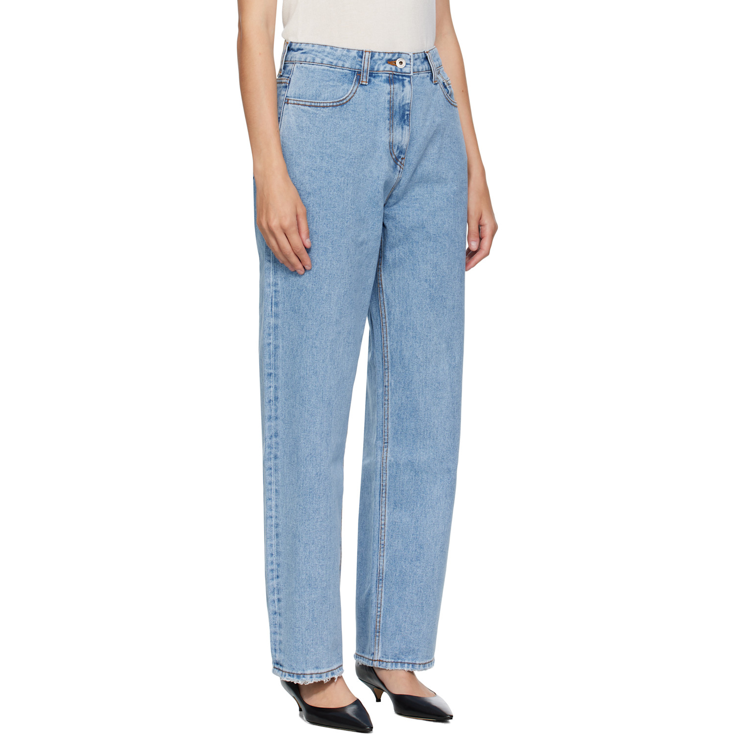  Coor Blue Relaxed Washed Jeans 