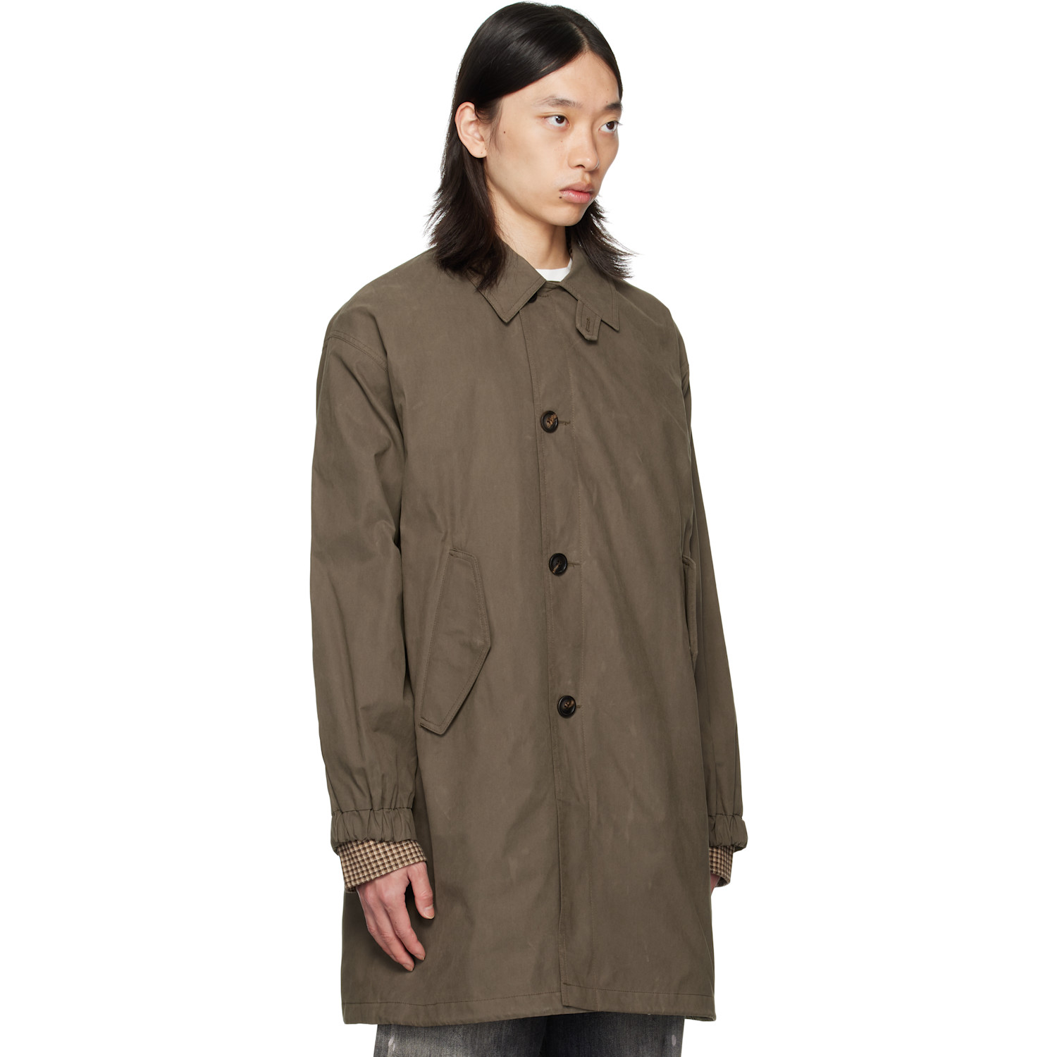  Coor Khaki Waxed Mill Coat 