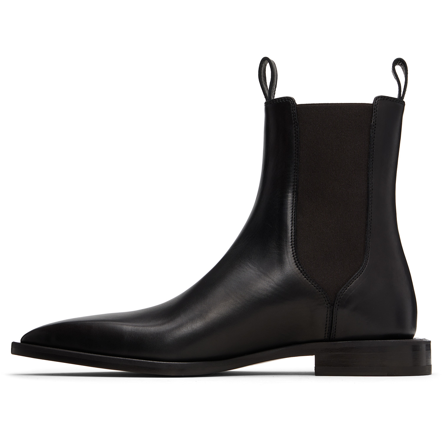  Lanvin Black Pointed Toe Chelsea Boots 