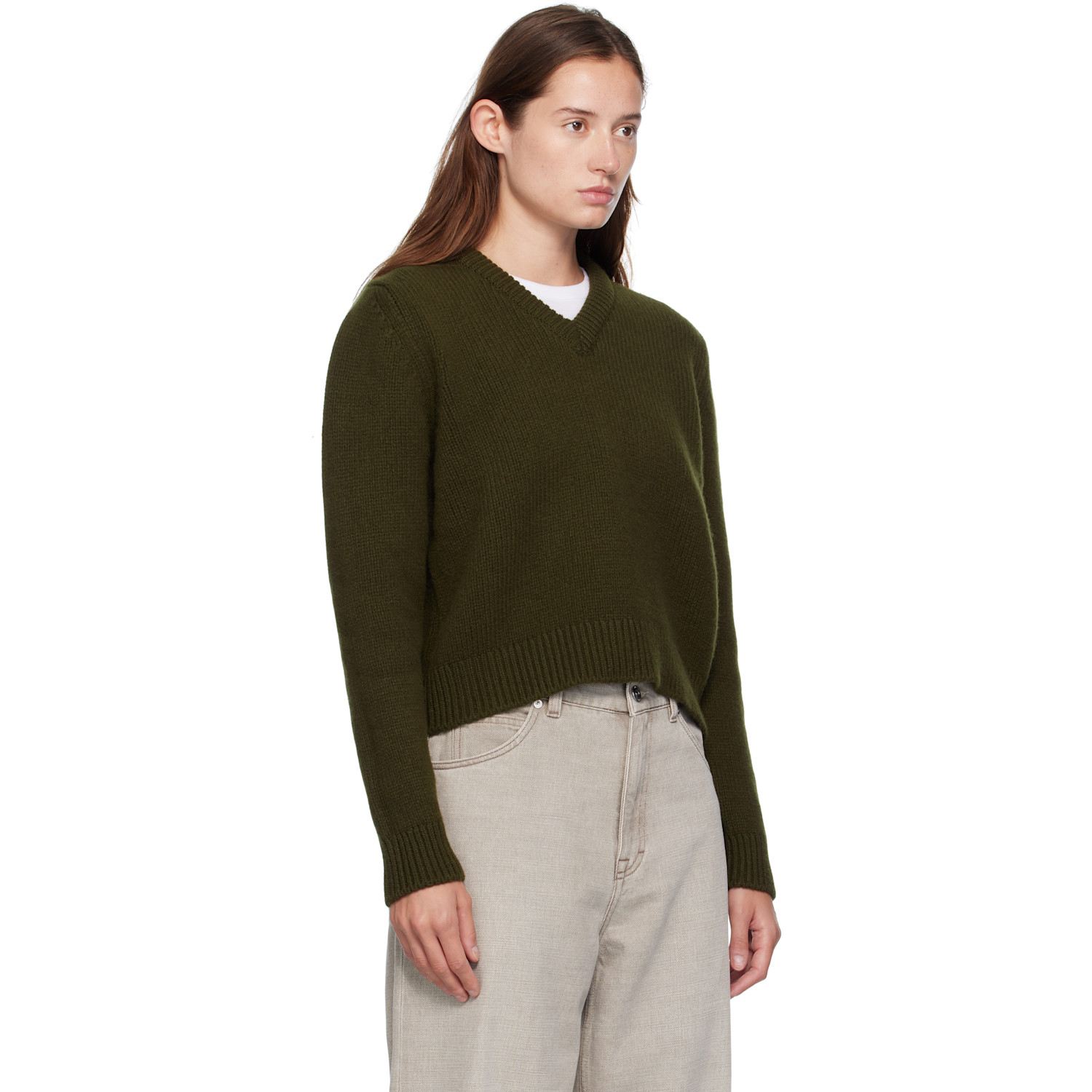 &daughter Green Glenn V-neck Sweater 