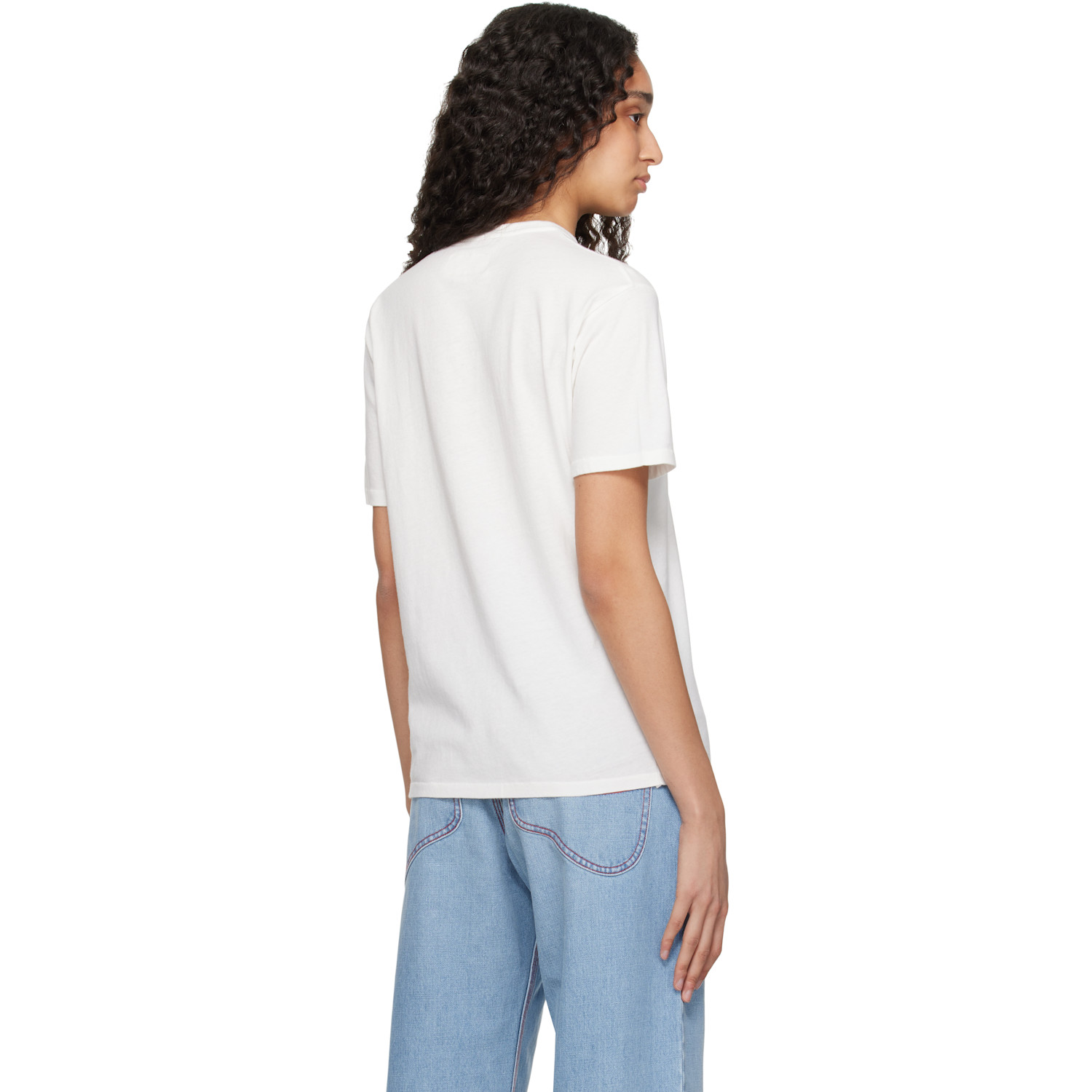  Erl White 'california' Signature T-shirt 