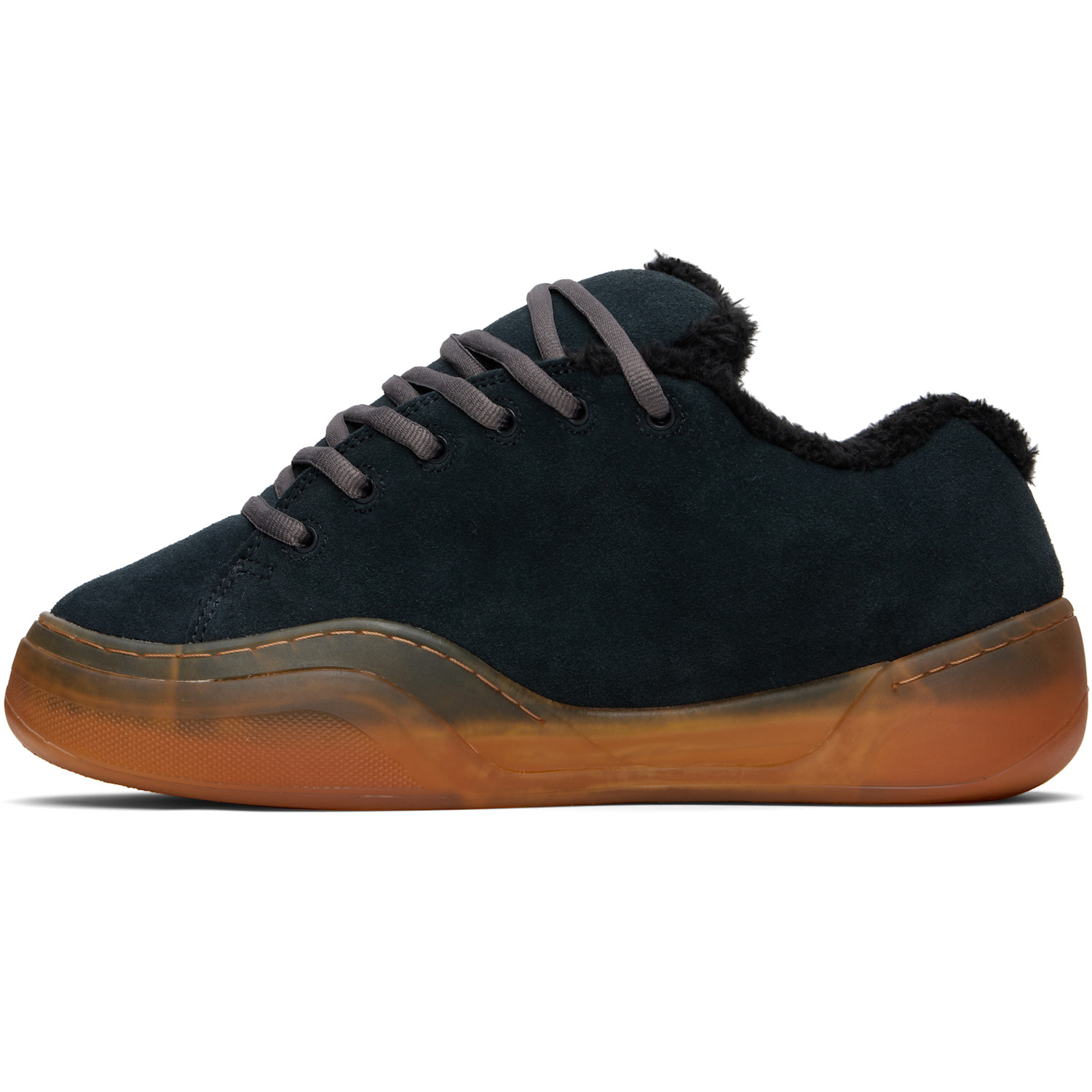  Erl Black Pirate Vamp Skate Sneakers 