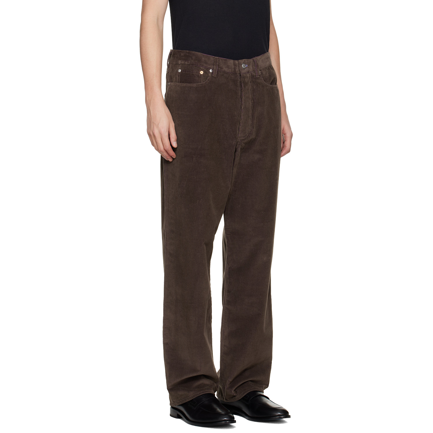  Paul Smith Brown Cotton Corduroy Trousers 