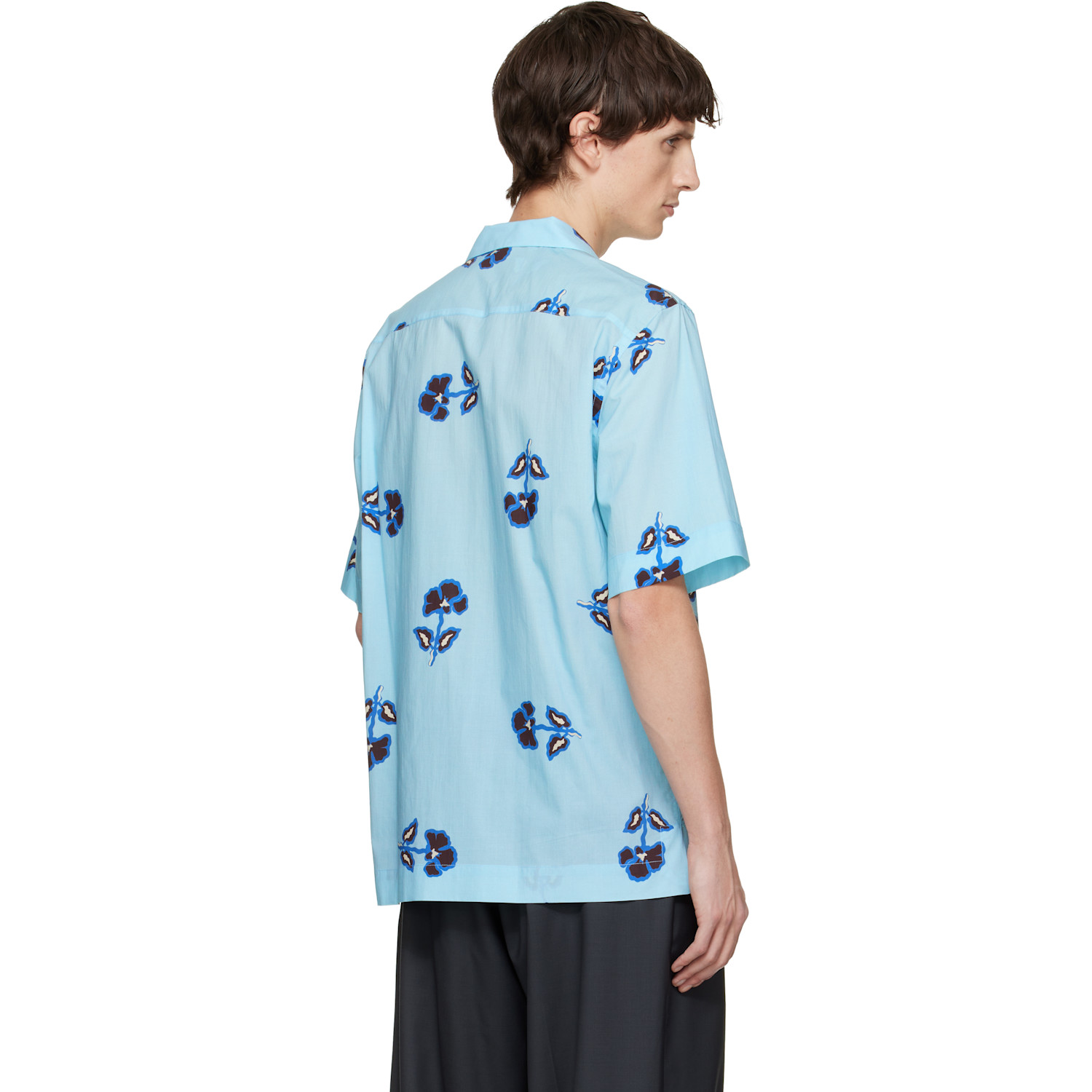  Paul Smith Blue 'tri Flower' Short-sleeve Shirt 